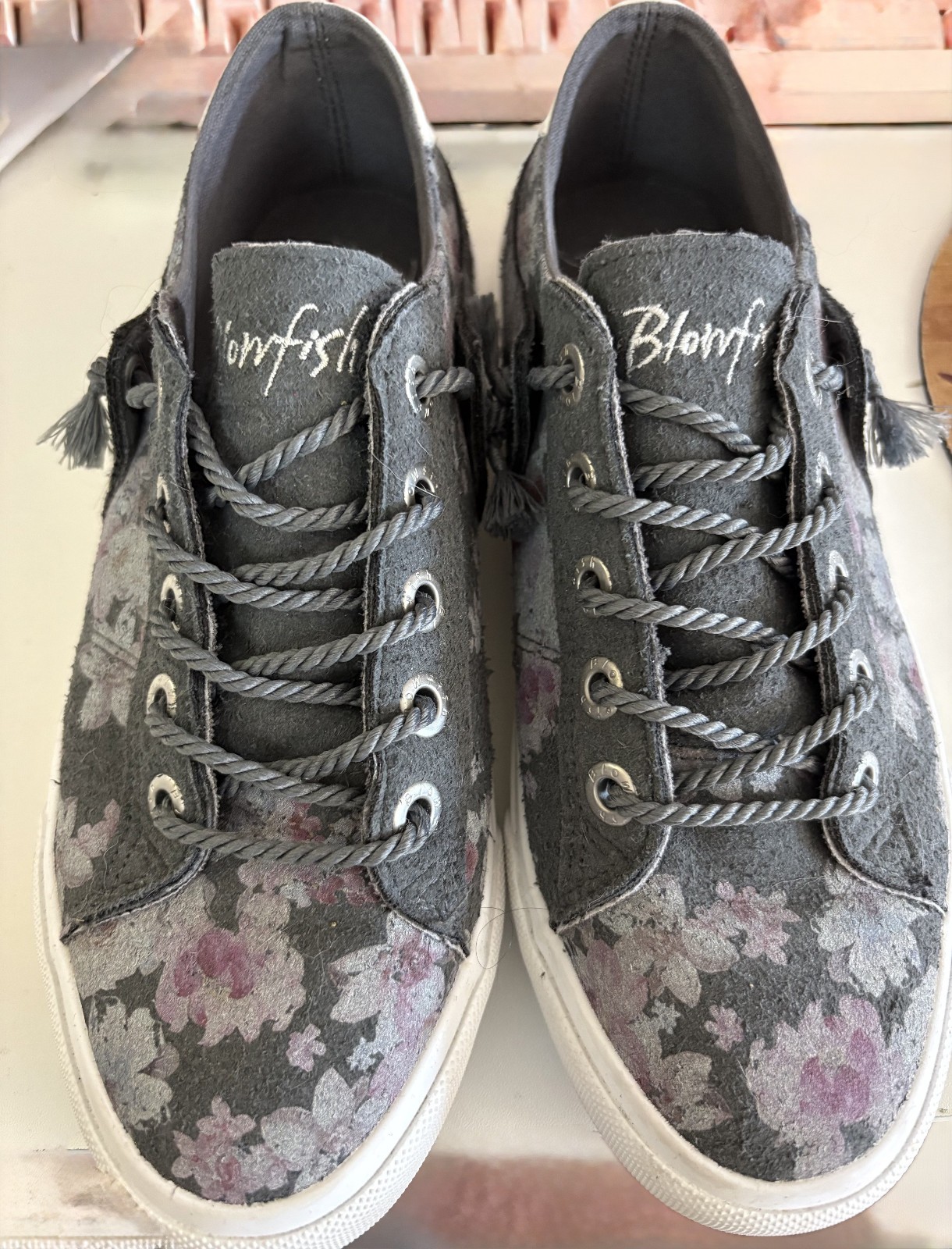 Blowfish Malibu-Martina Slip-On Sneaker – Women’s 7.5 Grey Flowers