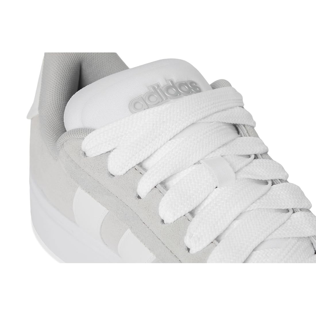 Adidas Womens Grand Court Alpha 00s Grey/White/Silver Metal Sneakers US Size 6.5