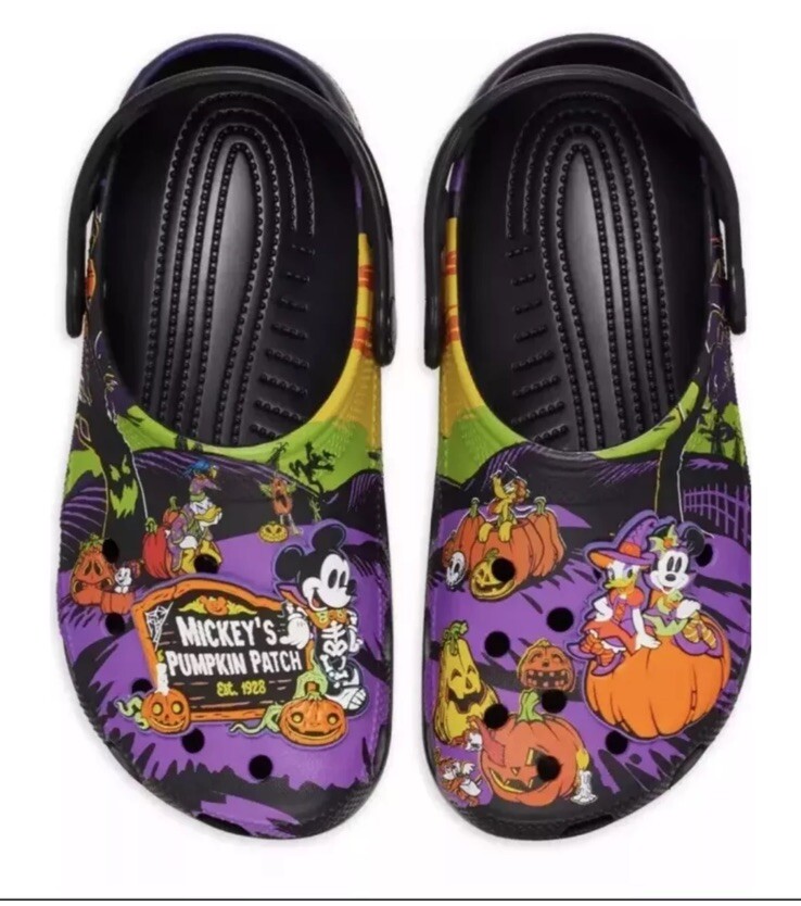 Disney Parks Mickey Mouse Halloween Crocs 2024 Size 7 Women’s NEW