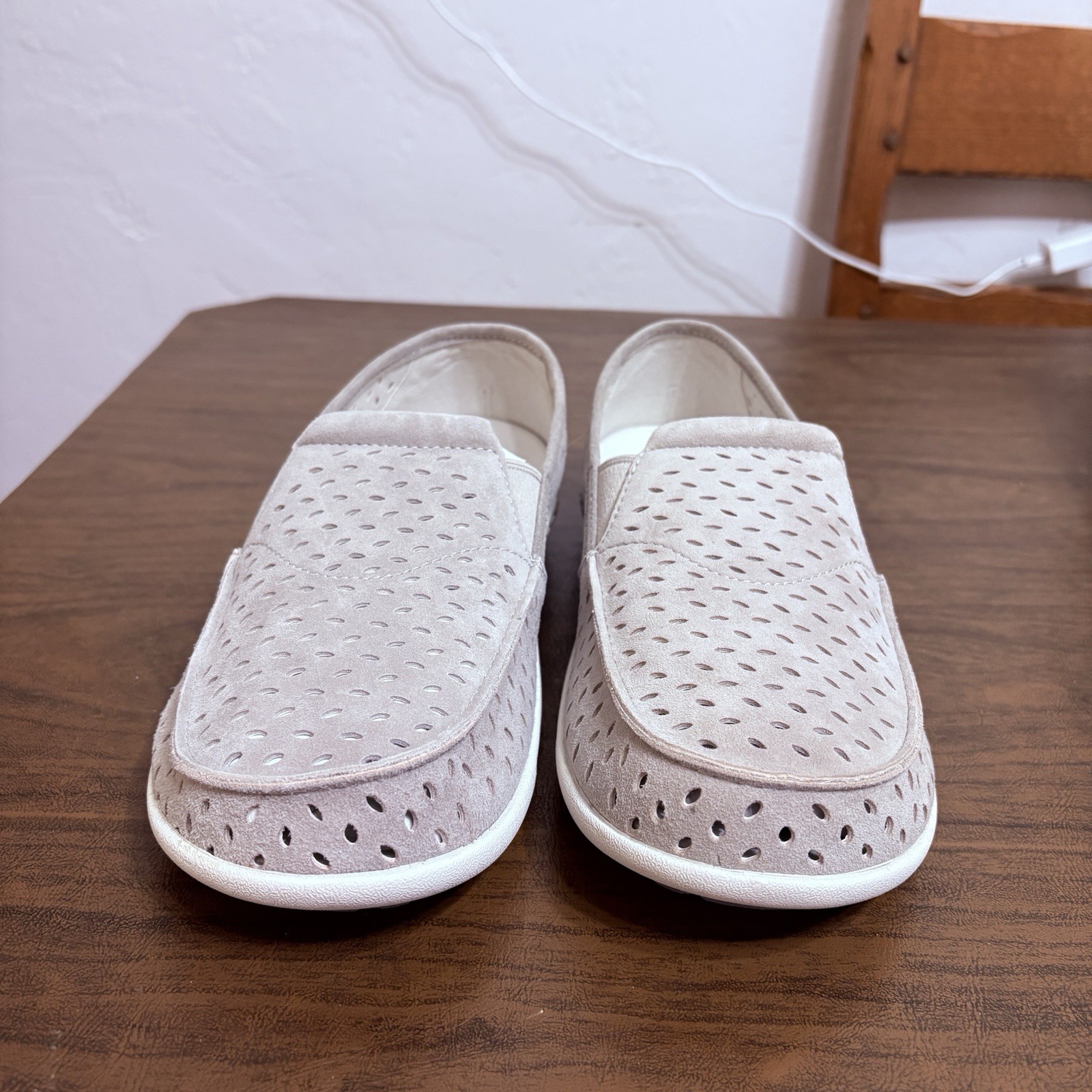 New in Box Sz 10 Spenco Womens Equinox Orthotic Suede Slip-On Dove Grey NIB