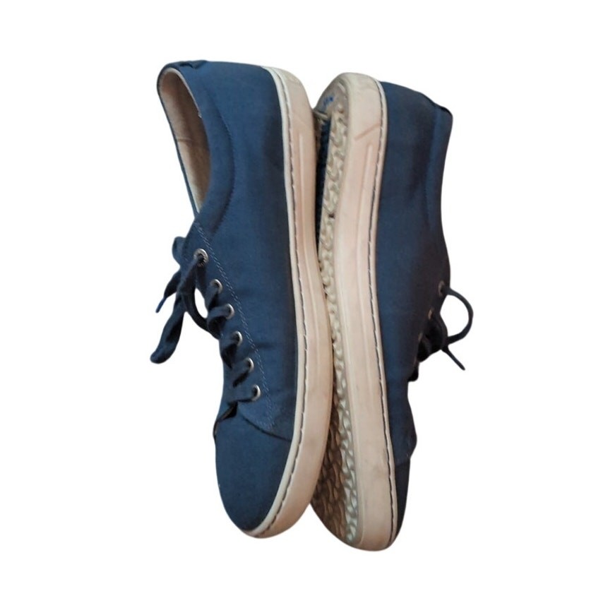 Birkenstock Bend Low Canvas Sneakers Blue Men’s EU 42/ US 9-9.5 Comfort Shoes