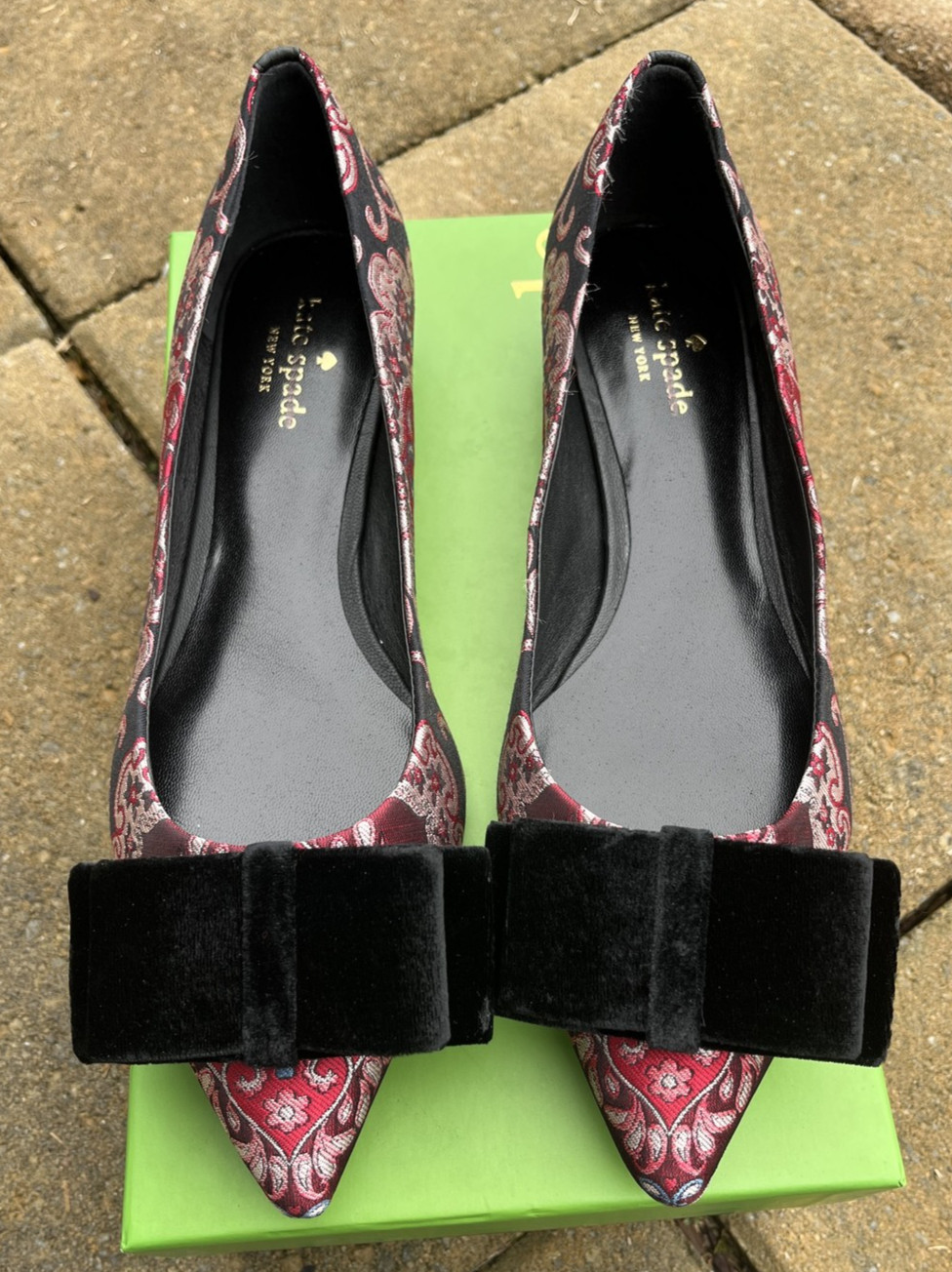 Kate Spade New York RUSSET MULTI Women’s Keana Flat Shoes, US 9M New W Box
