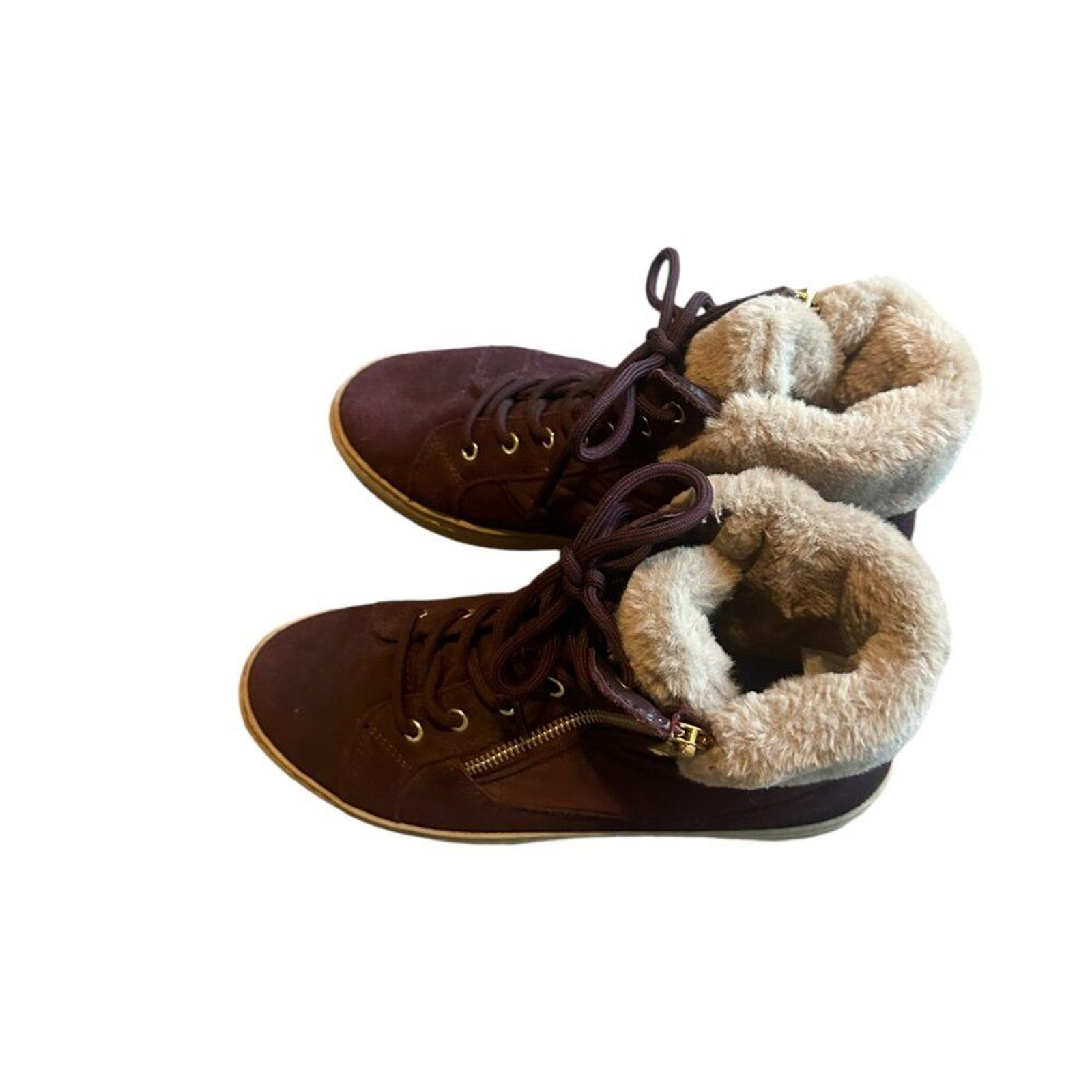 Cougar Dublin Water Proof Lace Up High Top Shoes Ankle Boots Fur Size 7 Women’s