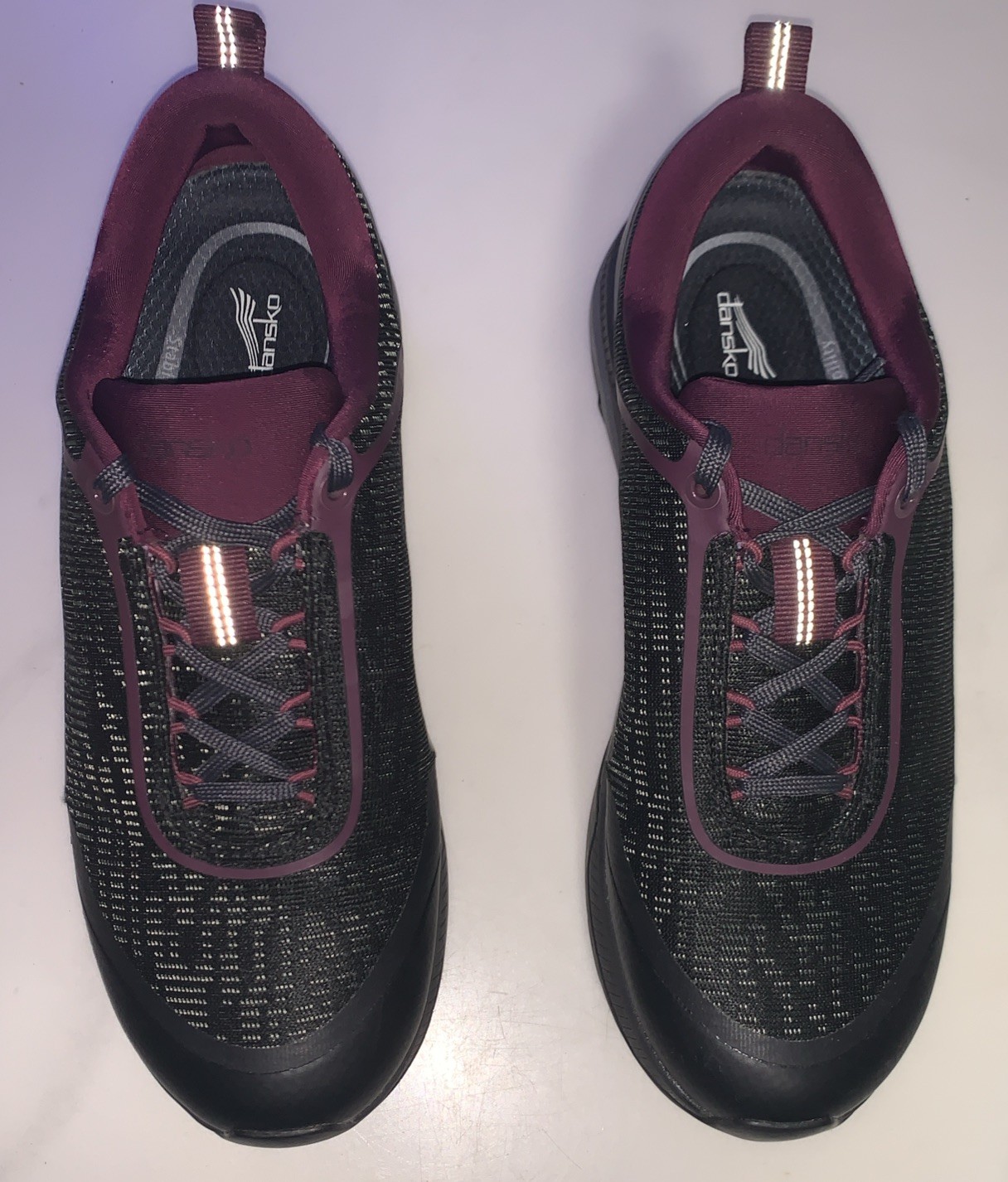 Dansko Waterproof Vibram 8 38 Makayla Black Mesh Sneaker Walking Arch 4715470240