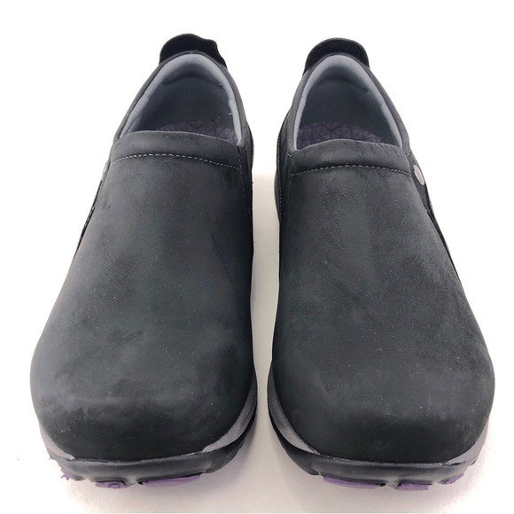 Dansko Patti Black Milled Nubuck Slip on Shoes EUR 42 Womens Size 11.5-12