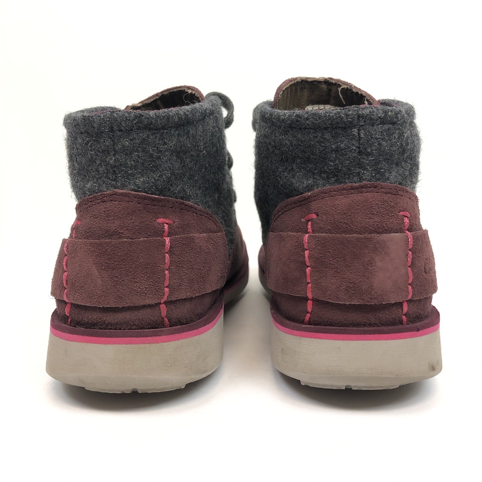 CUSHE Manuka Lite Desert Womens Lace Up Chukka Sz US 5 EU 36 Wine Surf Comfort