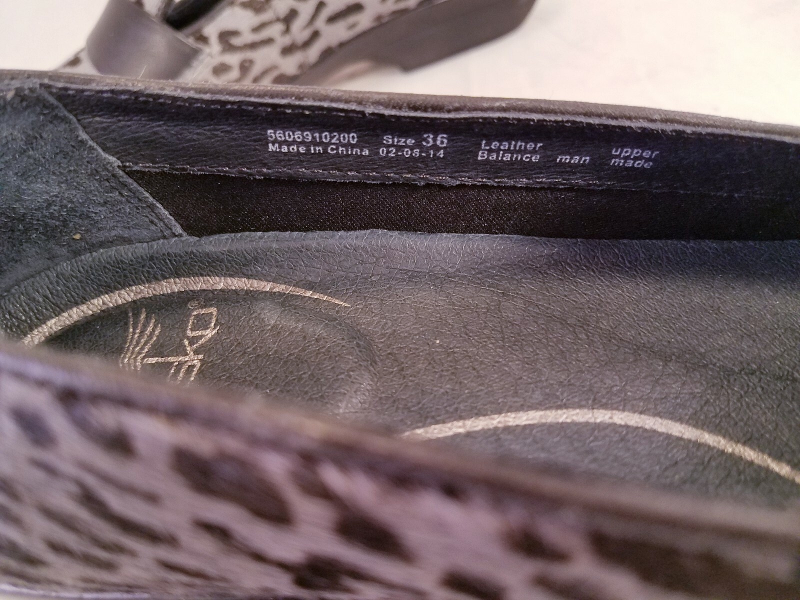 DANSKO PONY HAIR LEOPARD GRAY BLACK LOAFERS SHOES SIZE 36/6
