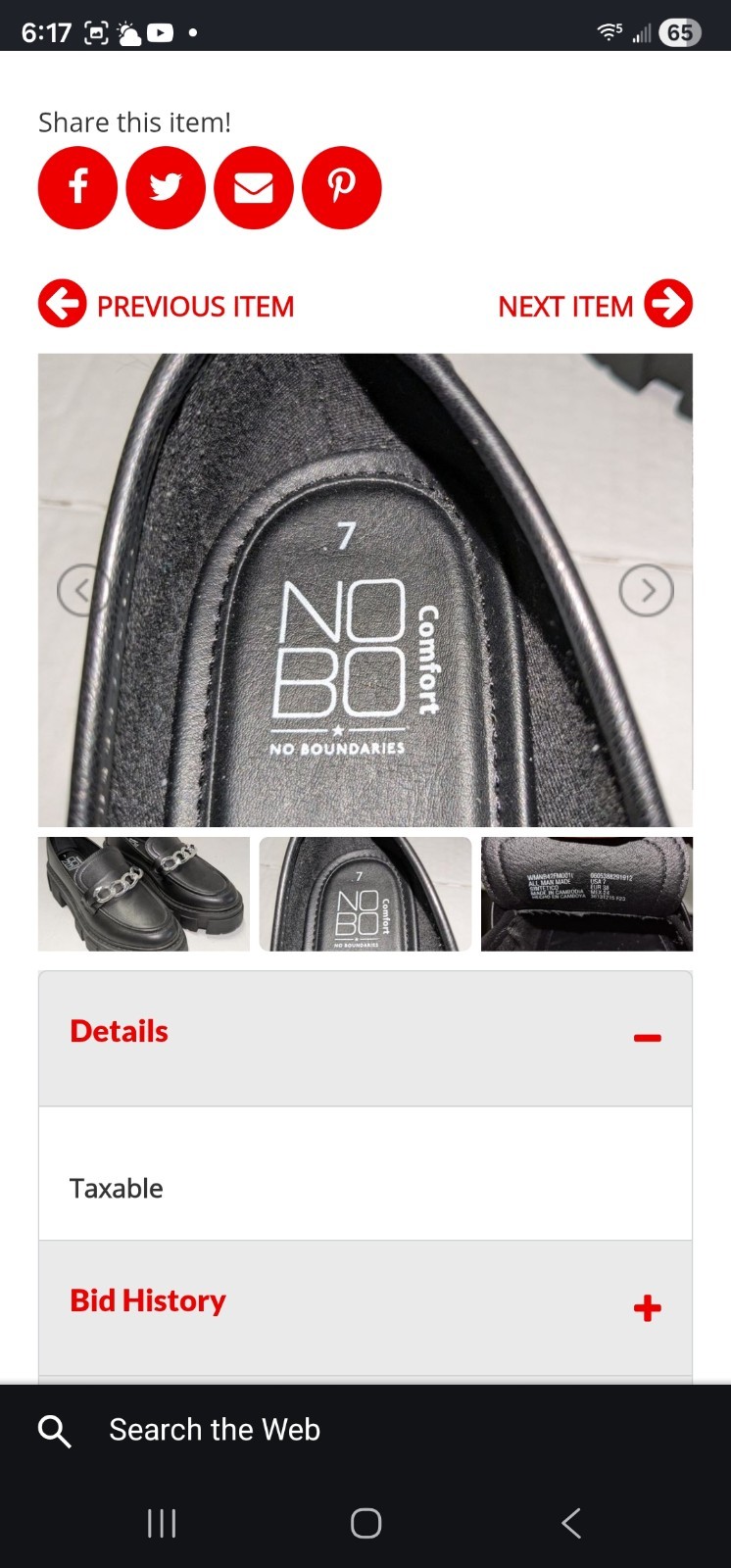 No Boundaries Women Shoe Size 7 Brand New