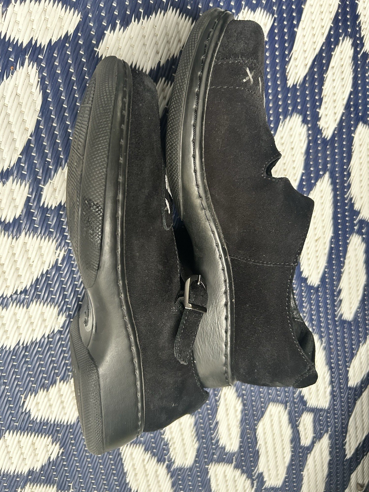 Dansko Mary Jane Black Suede Clogs Women’s Size 37