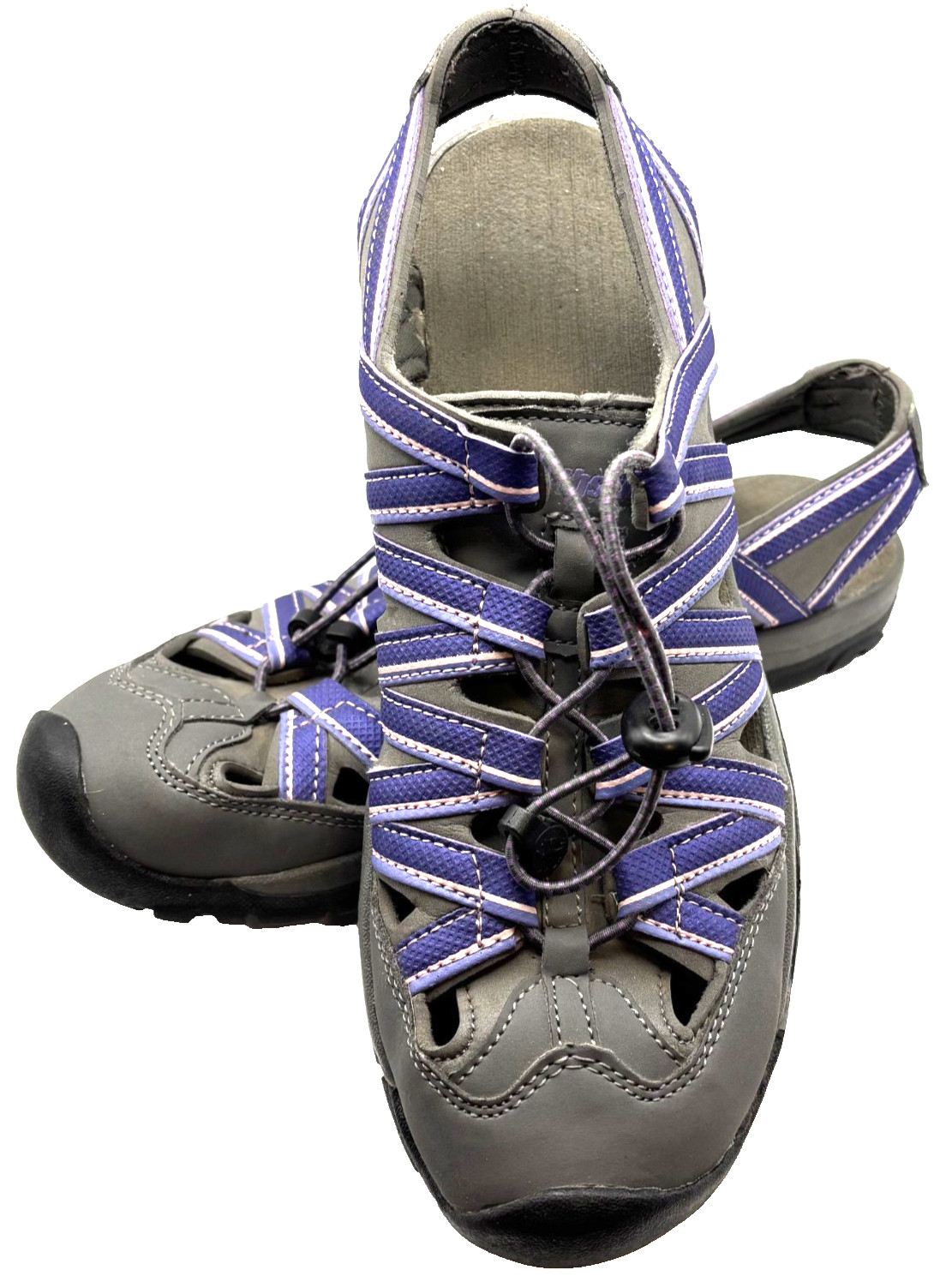Northside Women’s Size 10 Sport Sandals Gray Purple Closed-Toe Water/Hiking