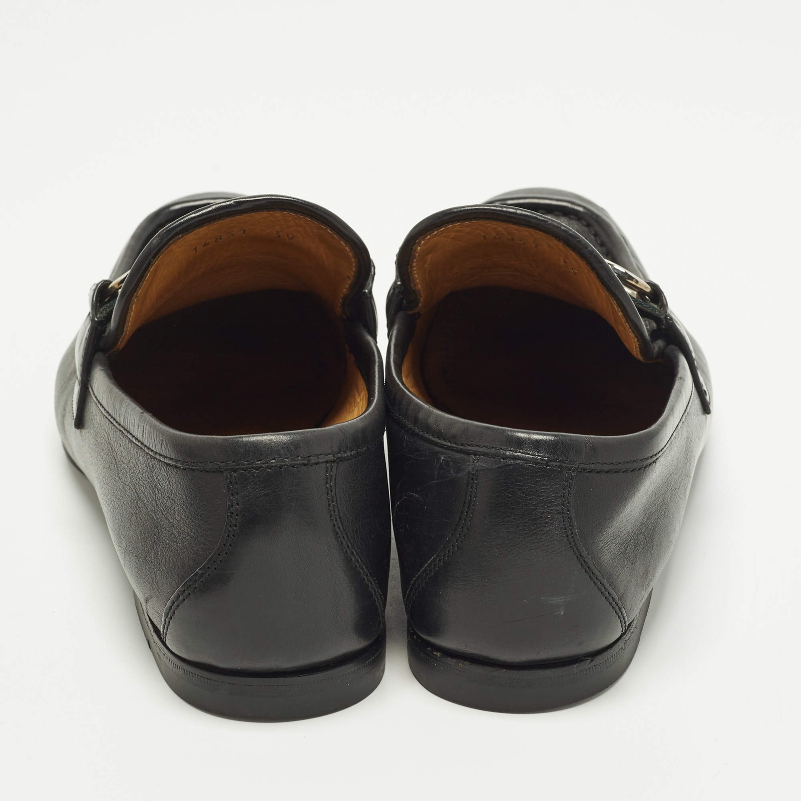 Gucci Horsebit Size 39 Black Leather Loafers