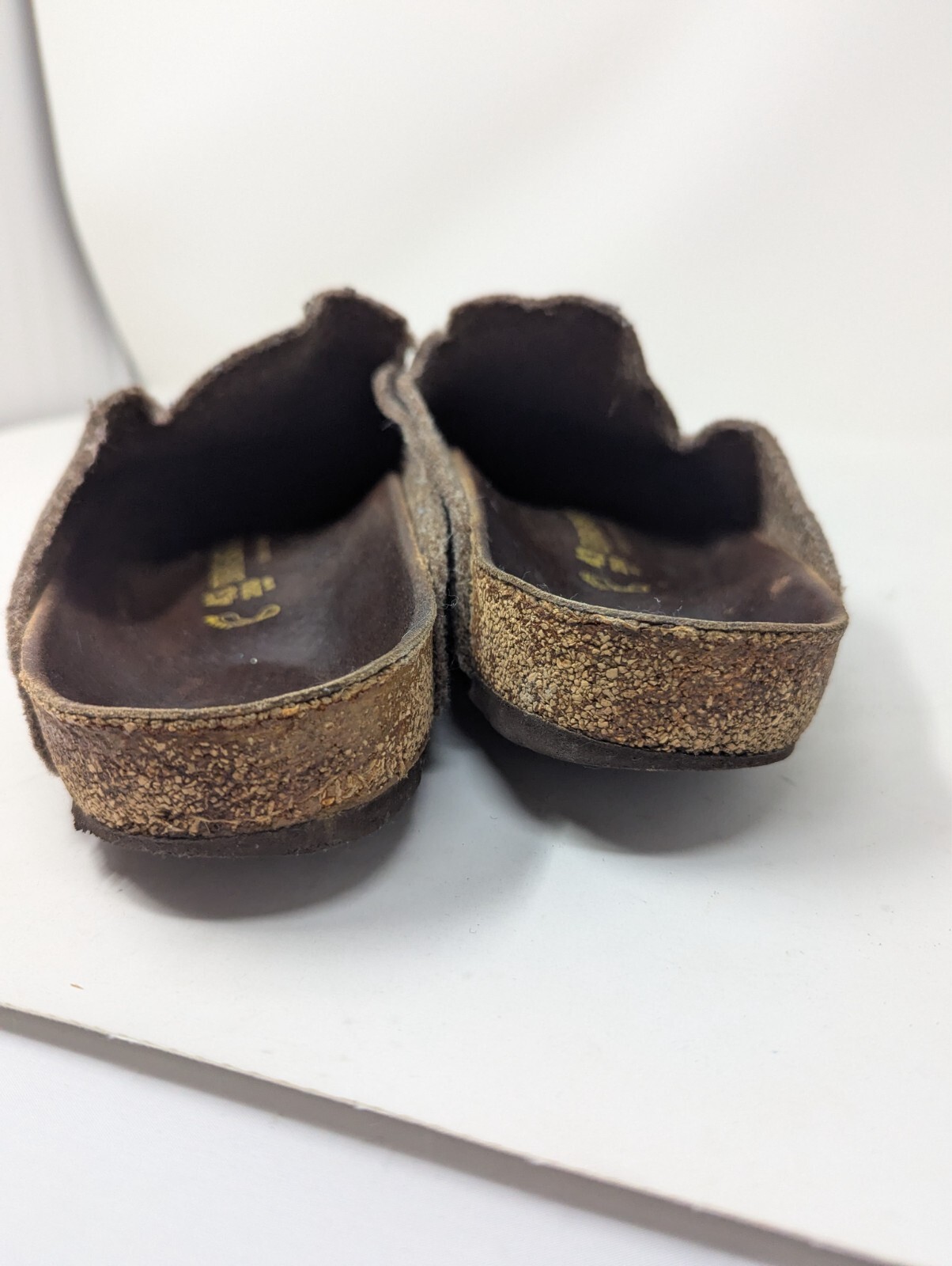 Birkenstock Amsterdam Brown Clogs Felt Mule Slip Ons EU 43