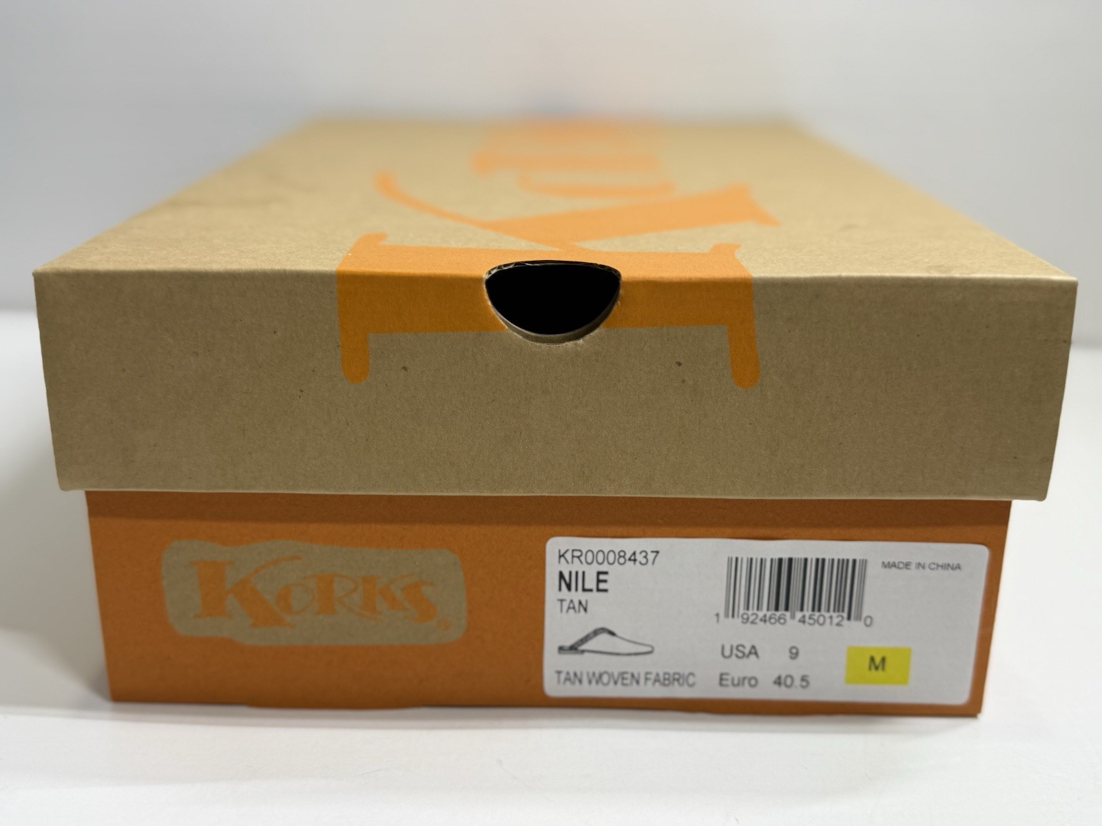 Korks by Kork Ease Size 9M Nile Tan Fuzz Lined Mule Slide Slippers Tan Black NIB