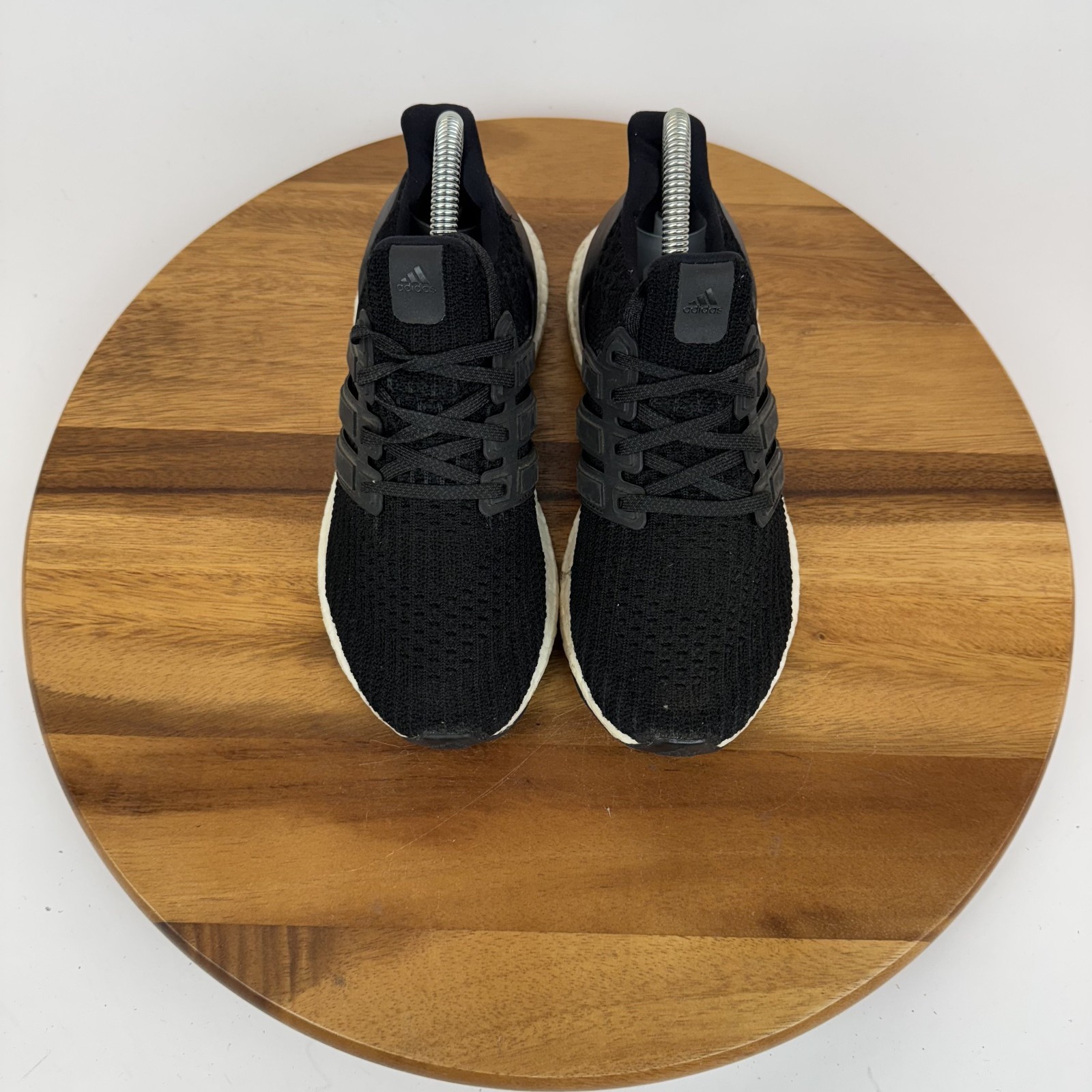 Womens Adidas Ultraboost 1.0 Black White Athletic Running Sneakers Size 6 M GUC