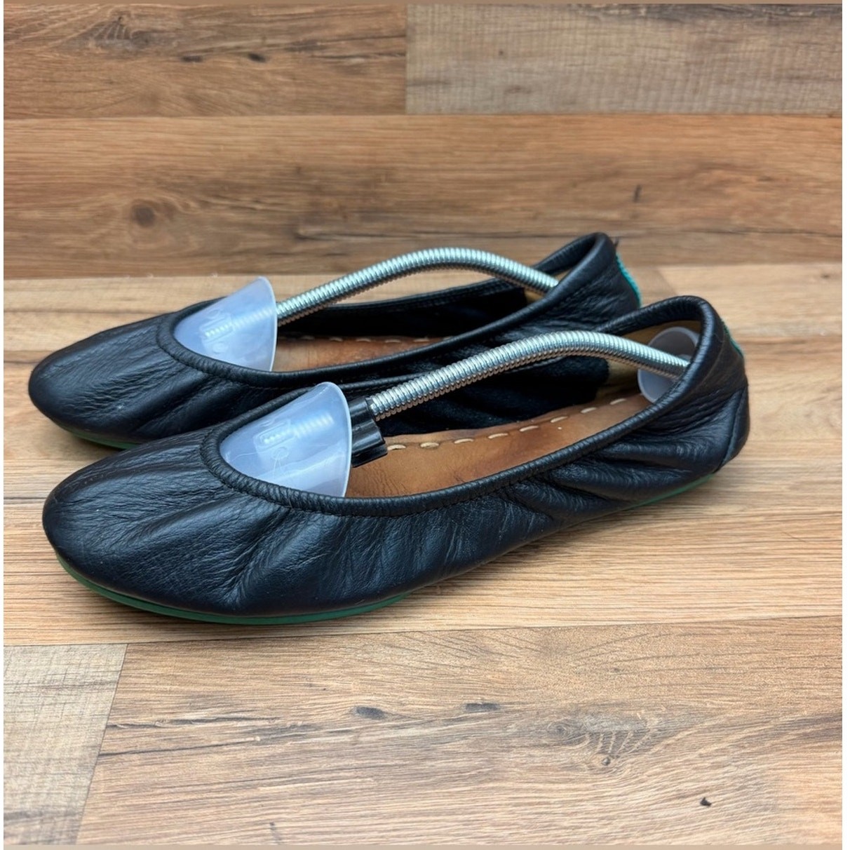 Tieks By Gavrieli Women’s Size 9 Ballet Flats Round Toe Black Leather Shoes