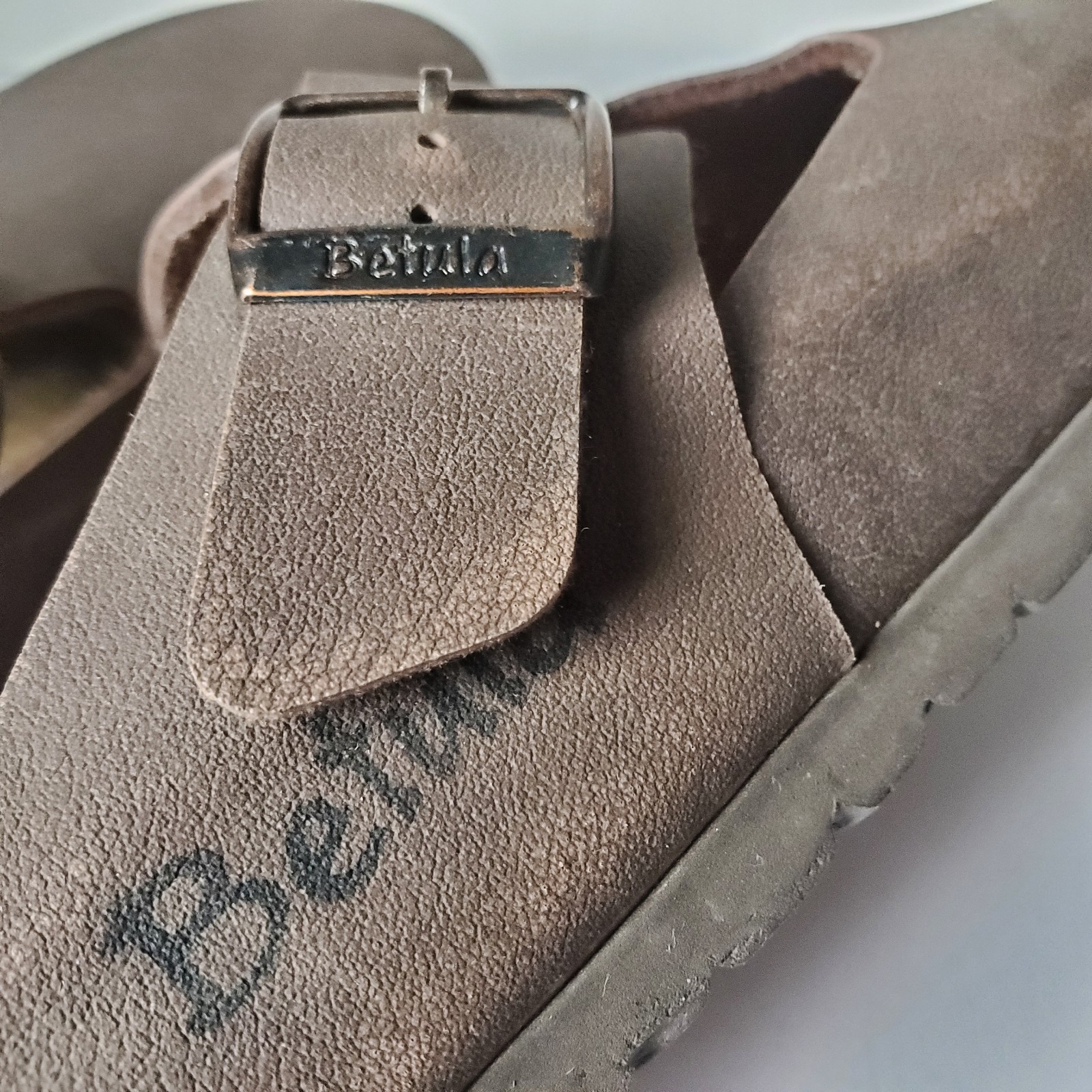 *Wear Birkenstock Betula Mocha Leather Clog Size 8 Ladies Men 6 Anatomic Footbed
