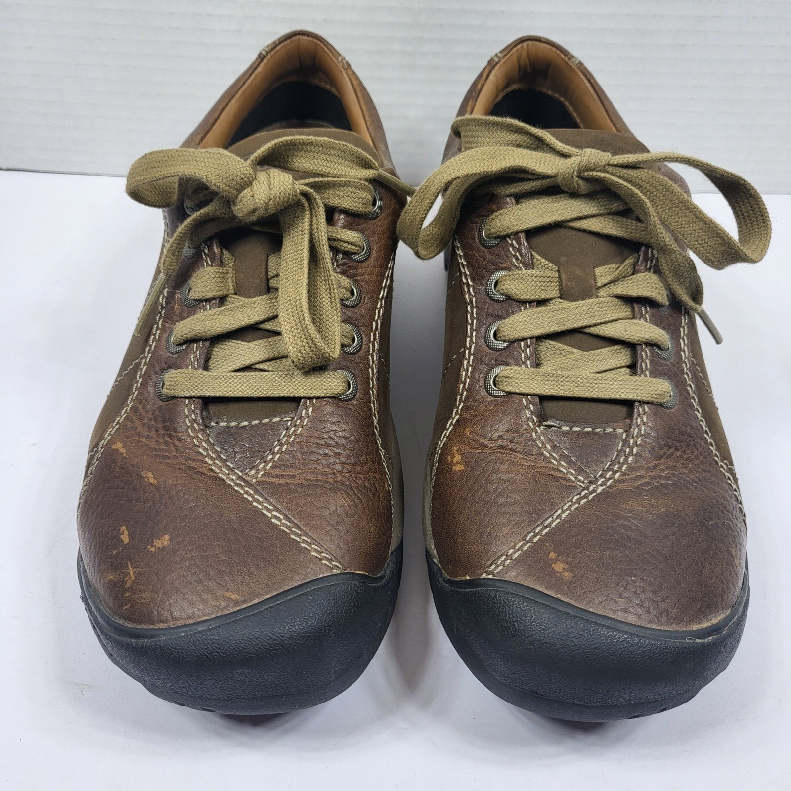 KEEN Women’s Presidio 1011401 Brown Leather Walking Hiking Shoes Comfort Size 8