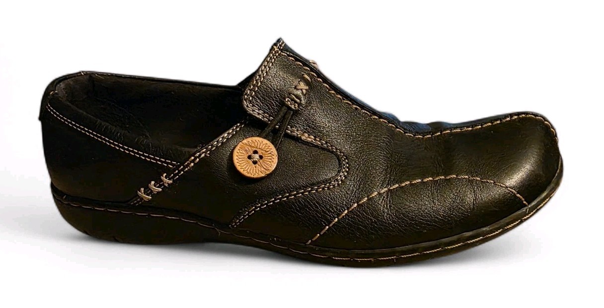 Clarks Bendable Un Loop Shoes Loafers Women 9M Casual Comfort Classic