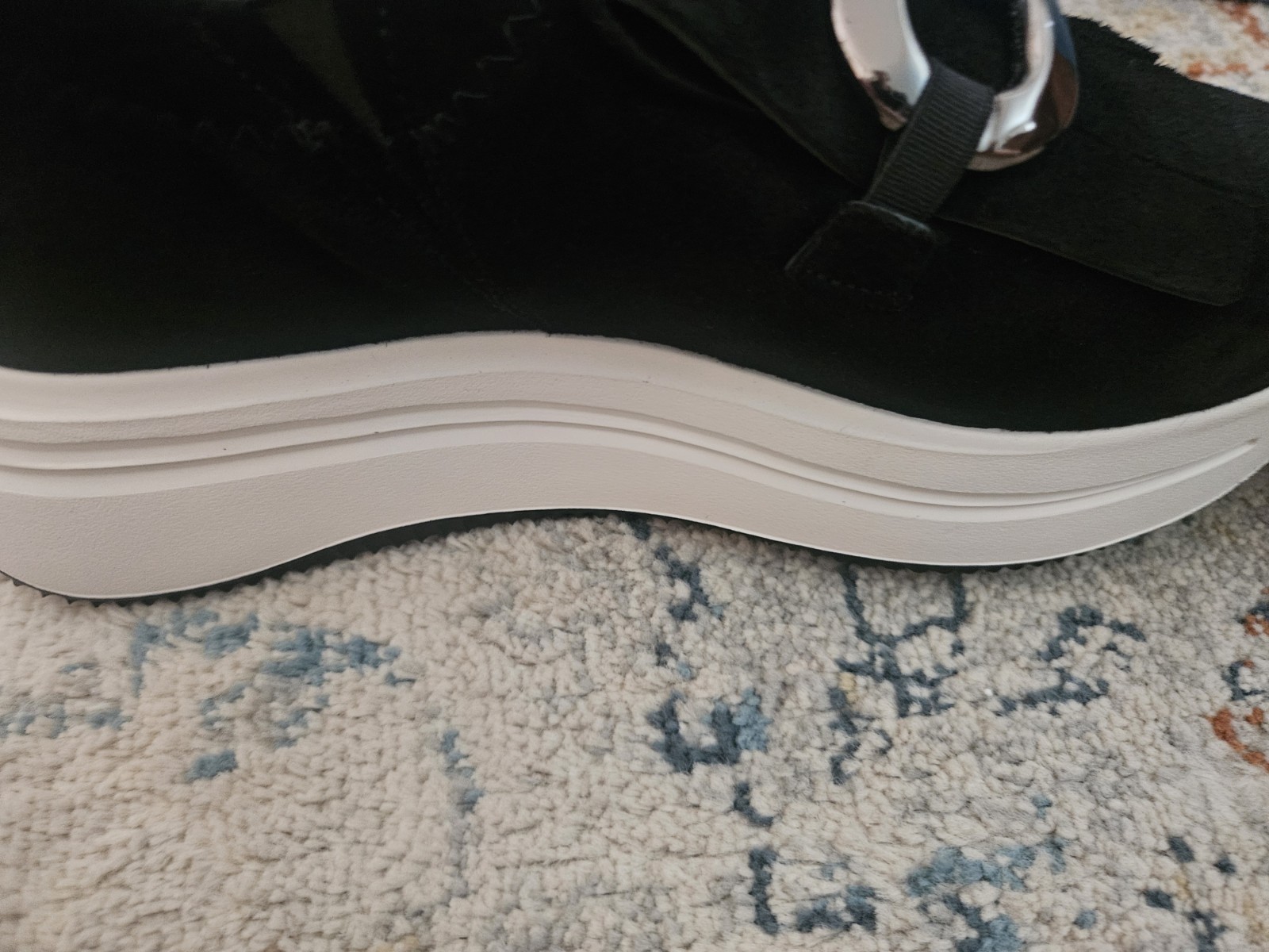 SoftWaves Arch Support Black Comfort Platform Slip-On Sneakers EU 40