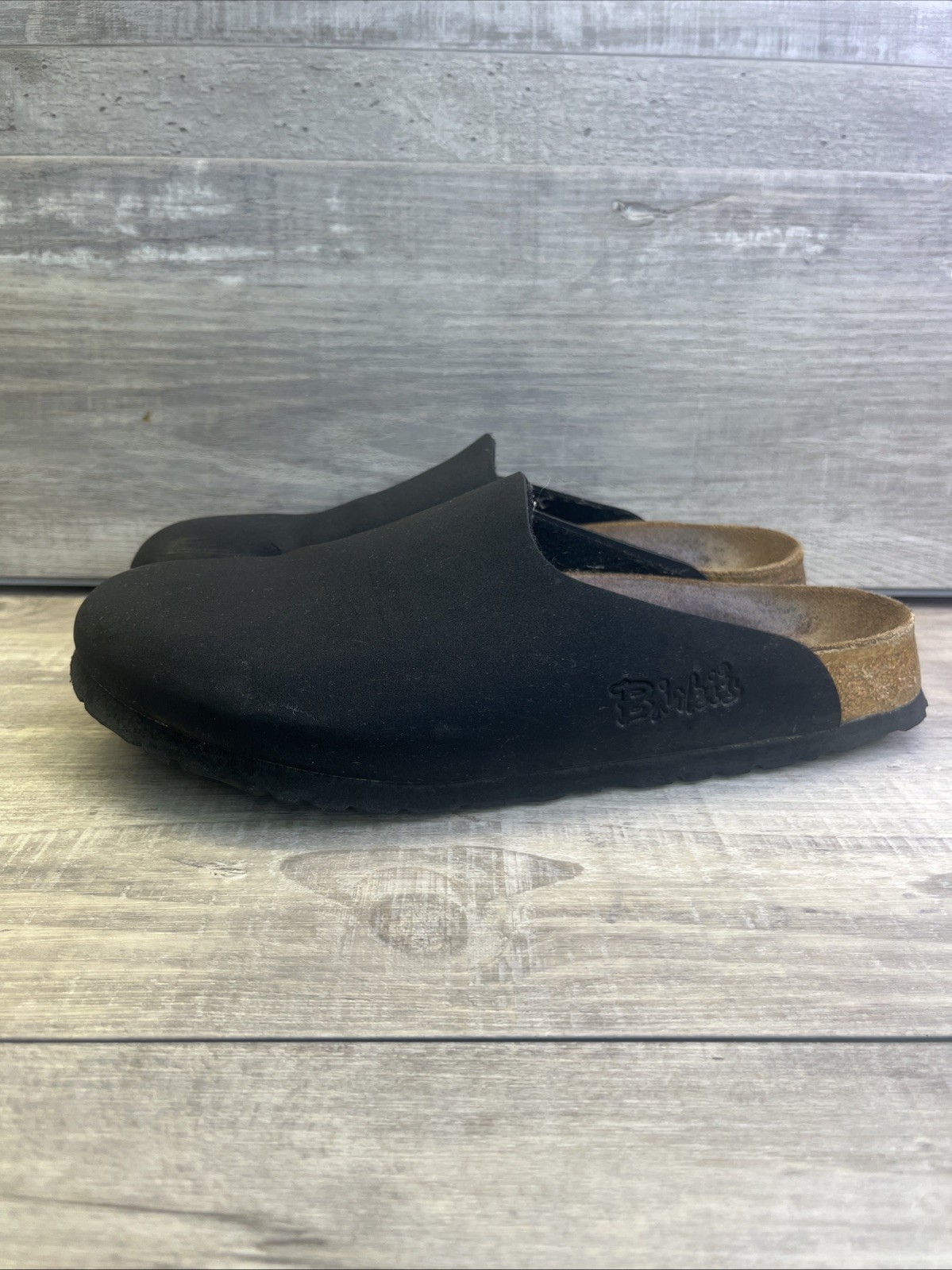 Birkenstock Birkis Black Amsterdam Clogs Size 40 Womens 9 Mens 7