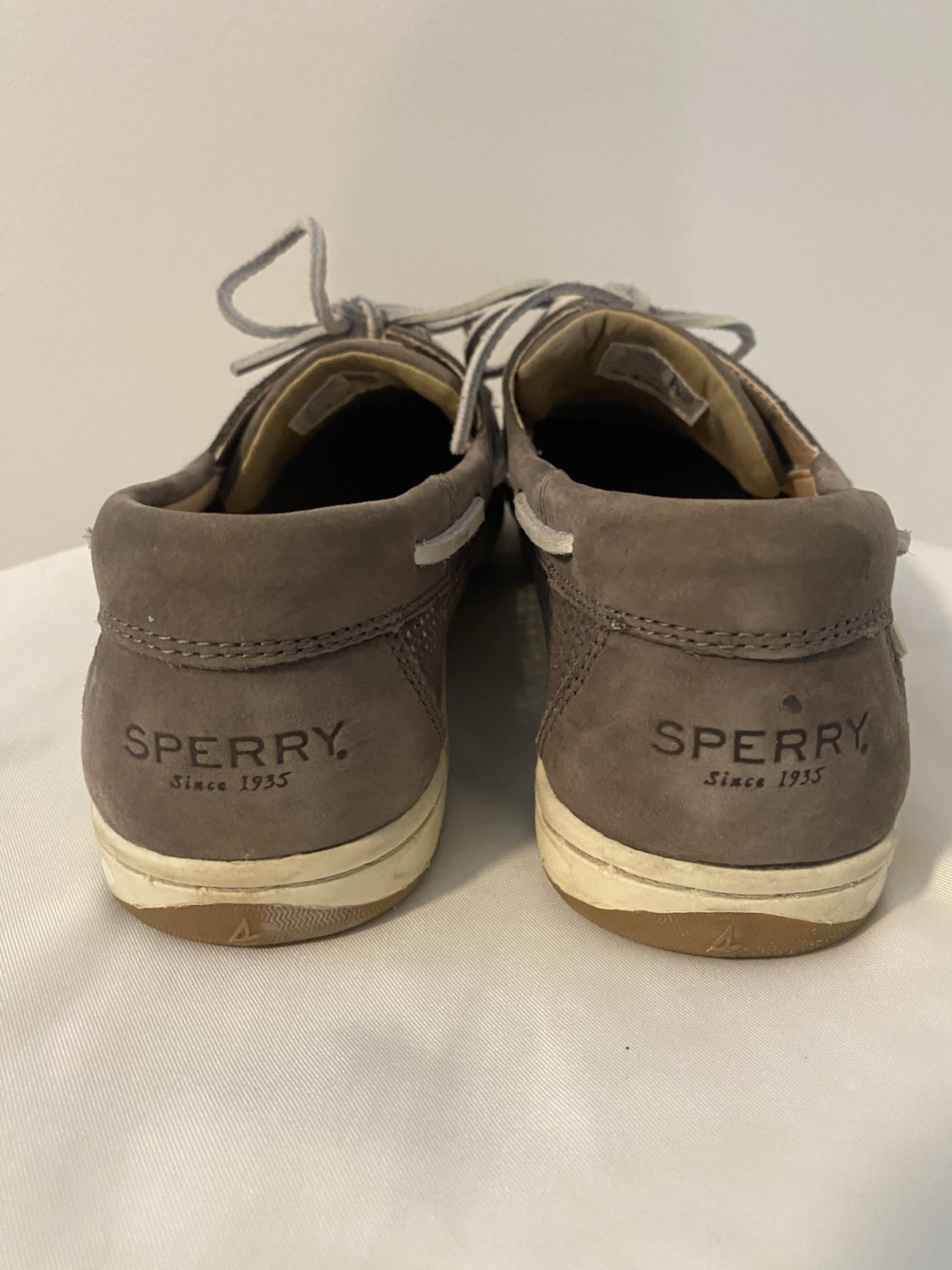 Sperry Womens Koifish Mesh in Gray Size 11 Boat Dock Lace Up Sts83159 Suede