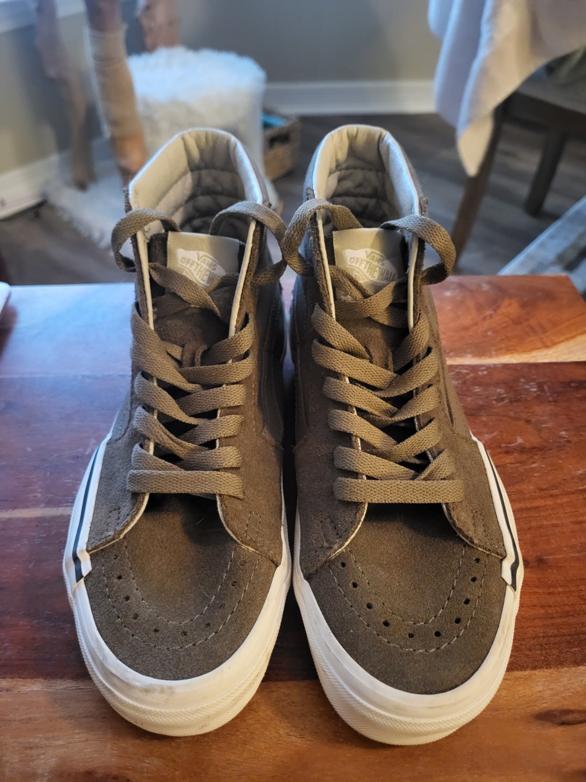 Vans Old Skool Olive Green Suede Size W6.5/M5