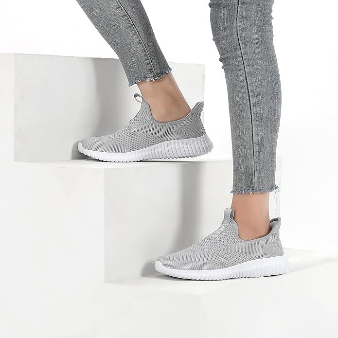 SK·TRIP Women’s Walking Shoe Lightweight Breathable Woven Mesh Jogging Footwear