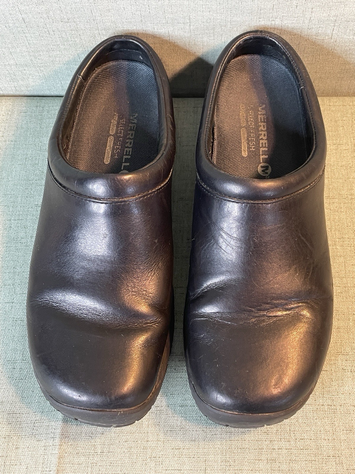 Merrell Womens Clogs Size 9 Slip On Black Comfort Work No 2002082