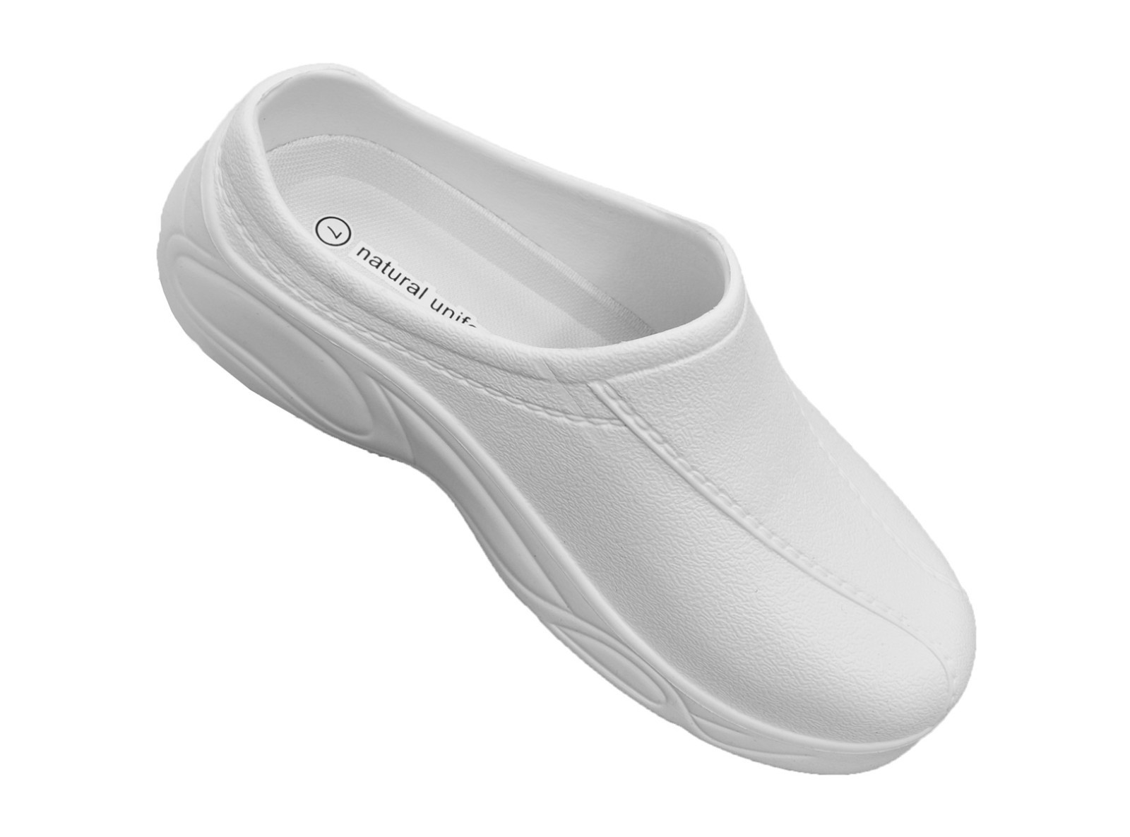 NATURAL UNIFROMS WOMEN STRAPLESS CLOGS IN BLACK AND WHITE ALL SIZES #9501 NEW