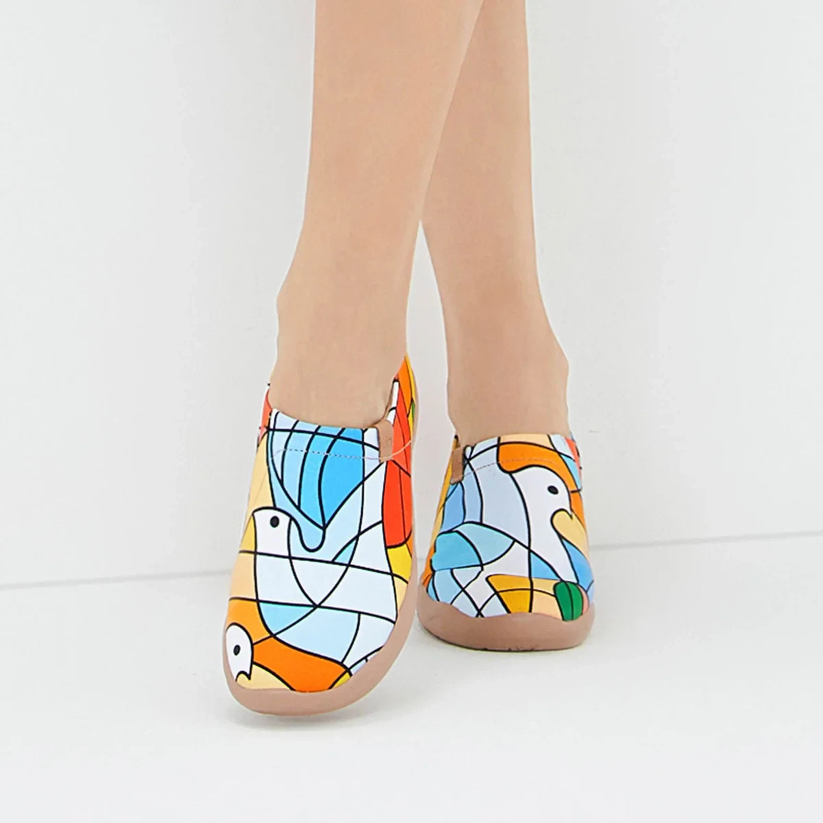 Women Size 5-11 UIN Slip On Shoes Canvas Comfortable Loafers “Blessings Dove”