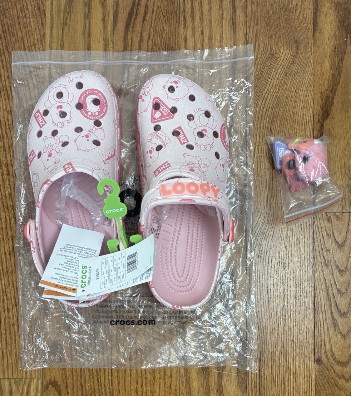 Crocs x Zanmang Loopy Classic Clog Pink Size M7/W9 (39-40)