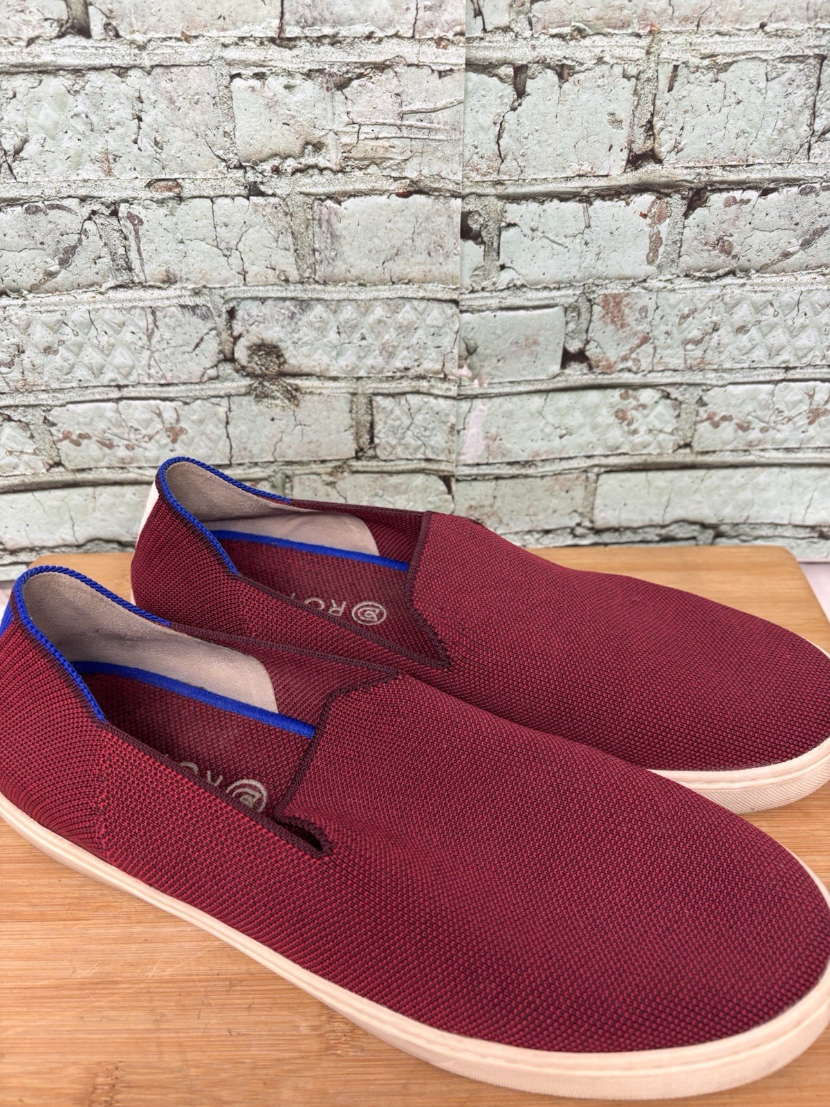 Rothy’s The Original Slip On Sneakers Garnet Red Women’s US Size 11.5 Shoes