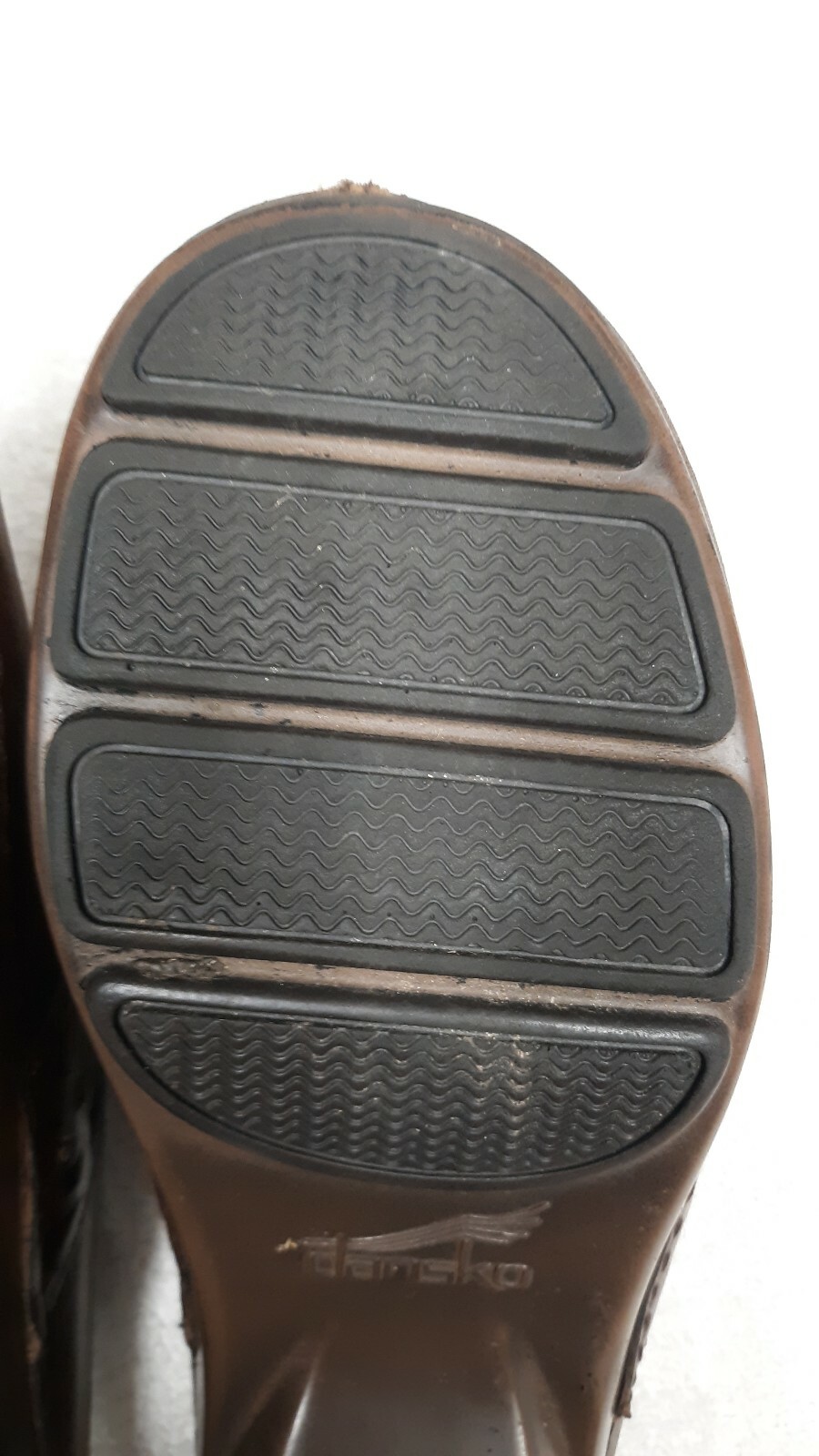 Dansko Shyanne Brown Leather Slip On Comfort Clogs Euro 39 Preowned