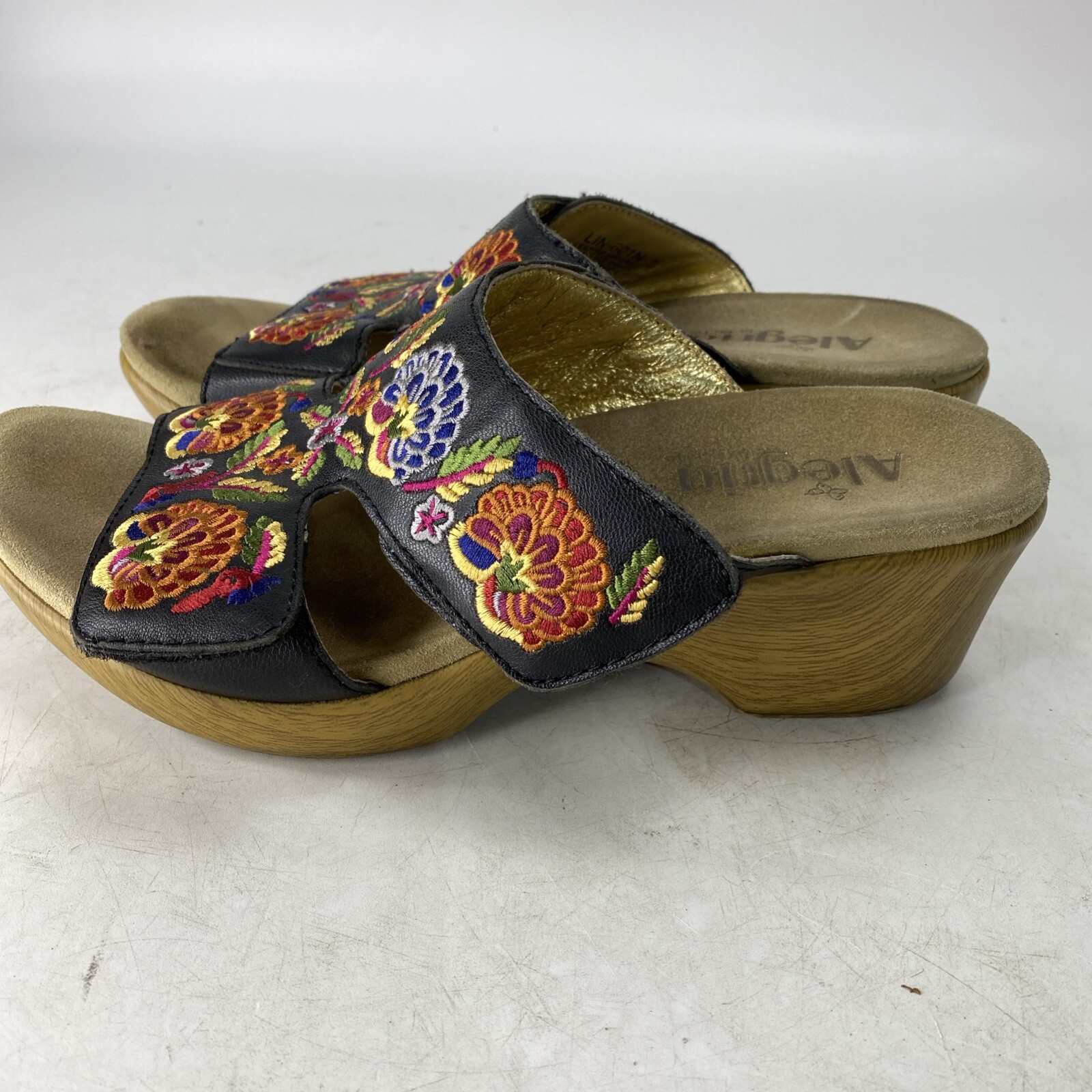 Allegra by PG Lite clog sandals Women’s US 8 EU 39 LIN-601N Floral Design Cruise