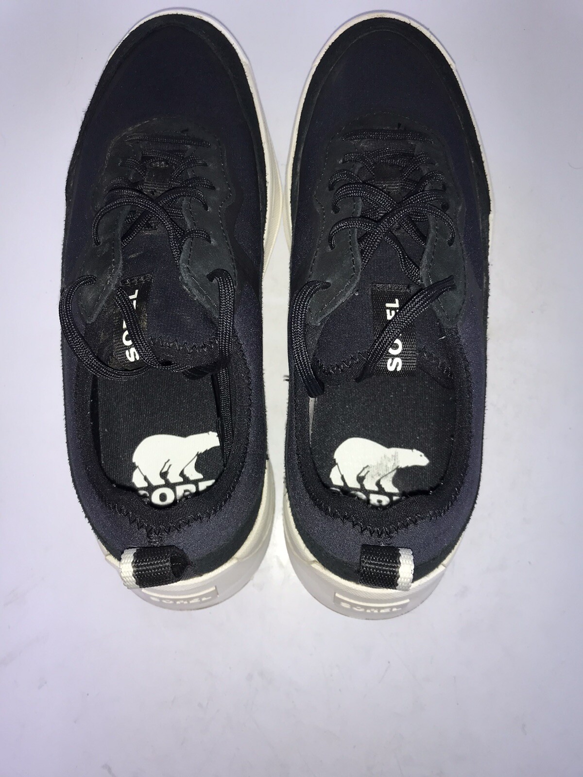 Sorel Ona 503 Low Black Jet Women’s Shoe Textile/ Suede Sz 8.5 US
