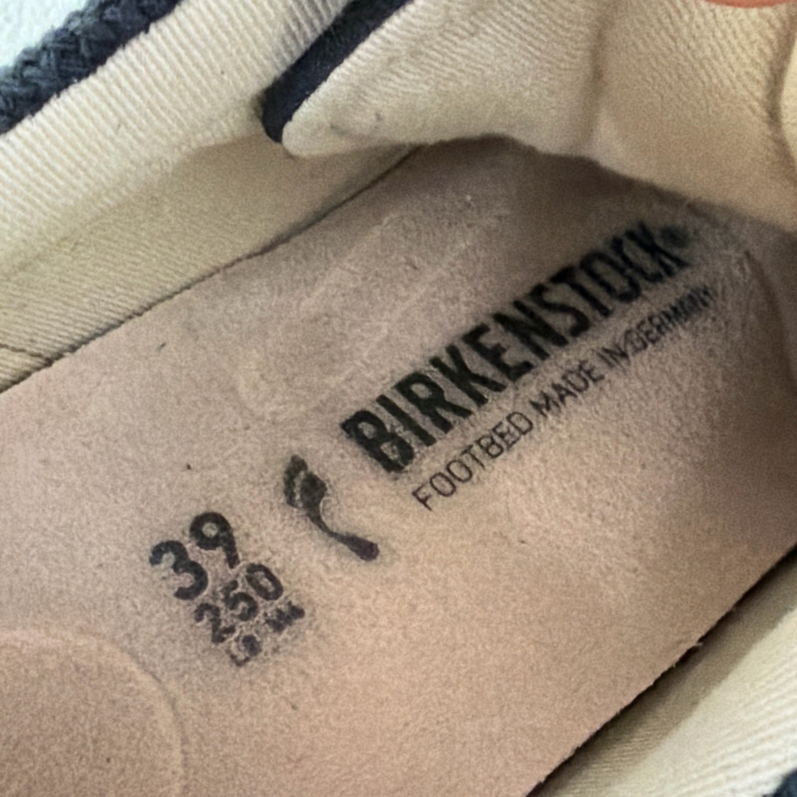 Birkenstock Shoes Womens Size 8 Narrow Bend Low Blue Suede Canvas Sneakers
