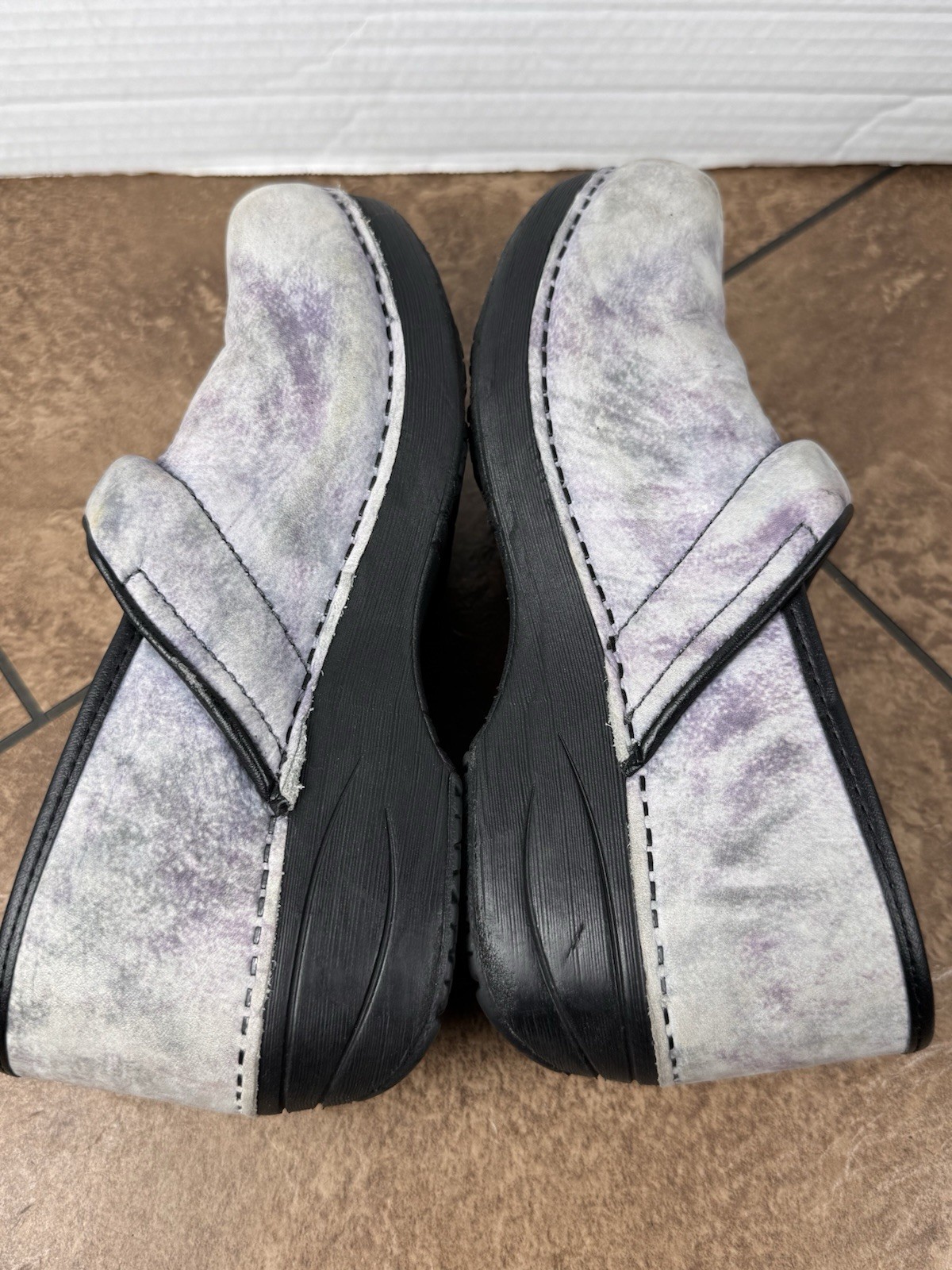 Dansko XP 2.0 Professional Work Clogs Slate Marbled Nubuck Leather Finish