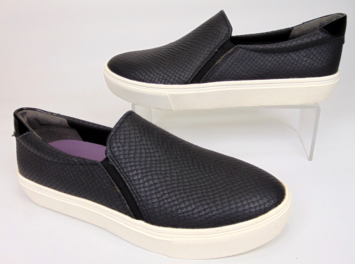 Dr. Scholls Nova Slip On Casual Sneakers Womens Size 7.5 M, Black Comfort Shoes
