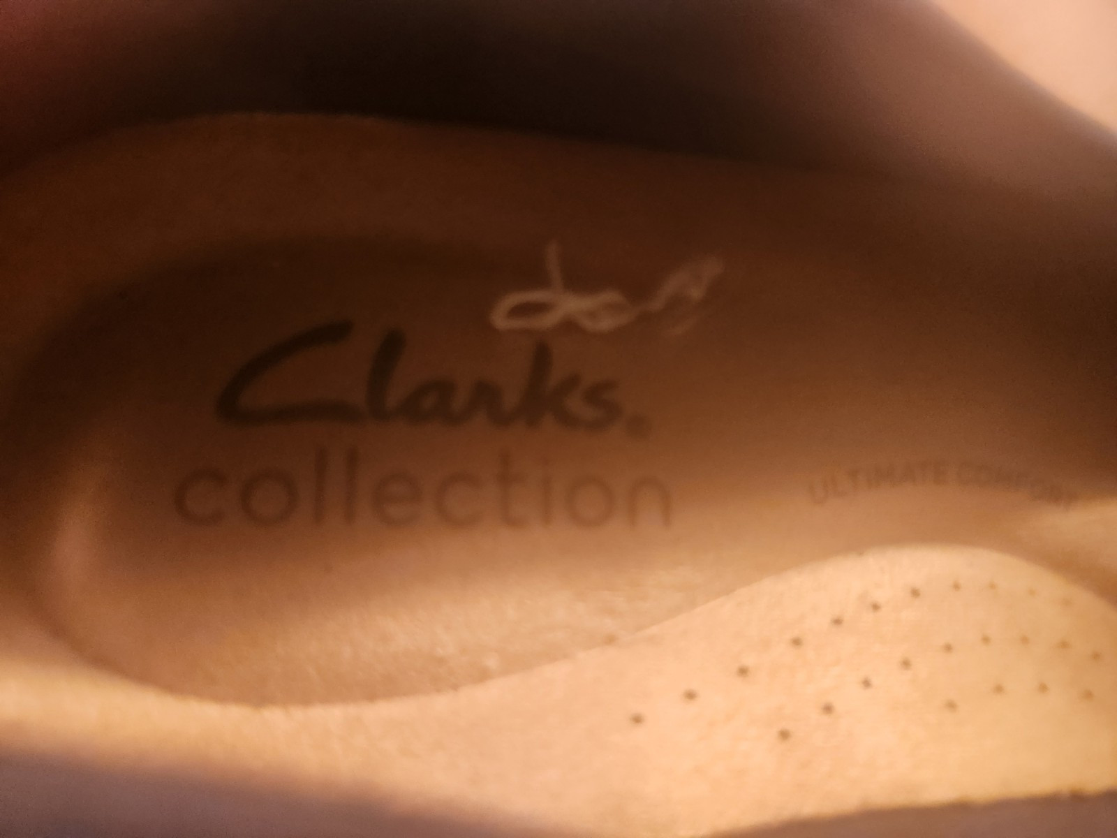 Clarks Suttyn Walk Wedge Navy Blue Leather Comfort Shoe Womens sz 7.5 #17