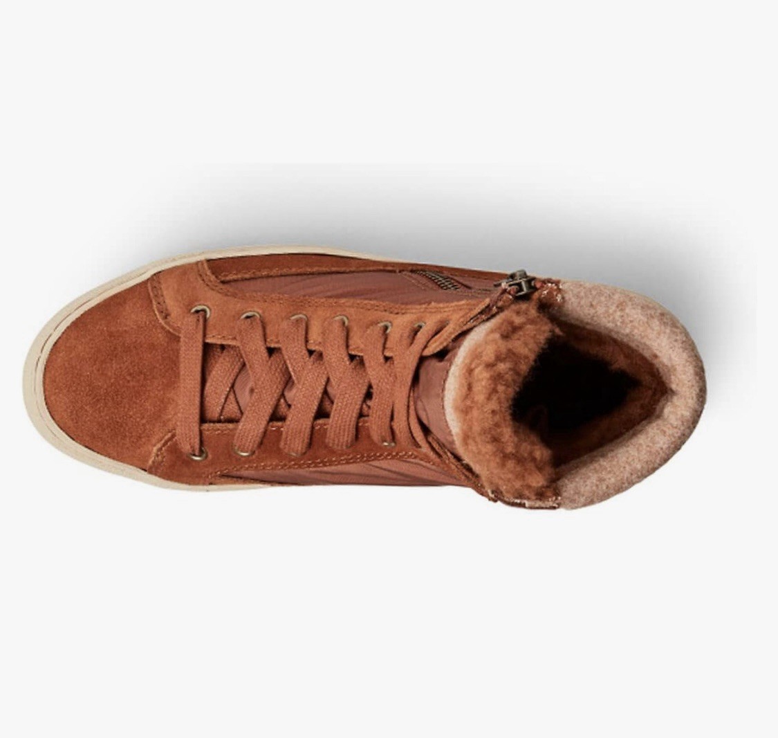 Cougar Shoes Women’s Dax Tabaco Suede Nylon Winterized Sneakers Sz 10 New
