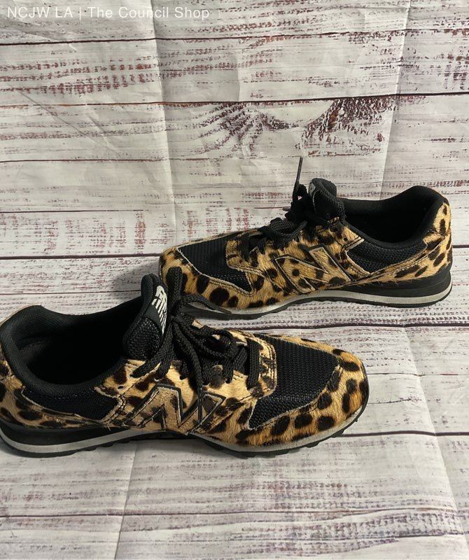 J Crew Edition Size 6.5 – New Balance 996 Low Leopard Pony Hair Sneakers
