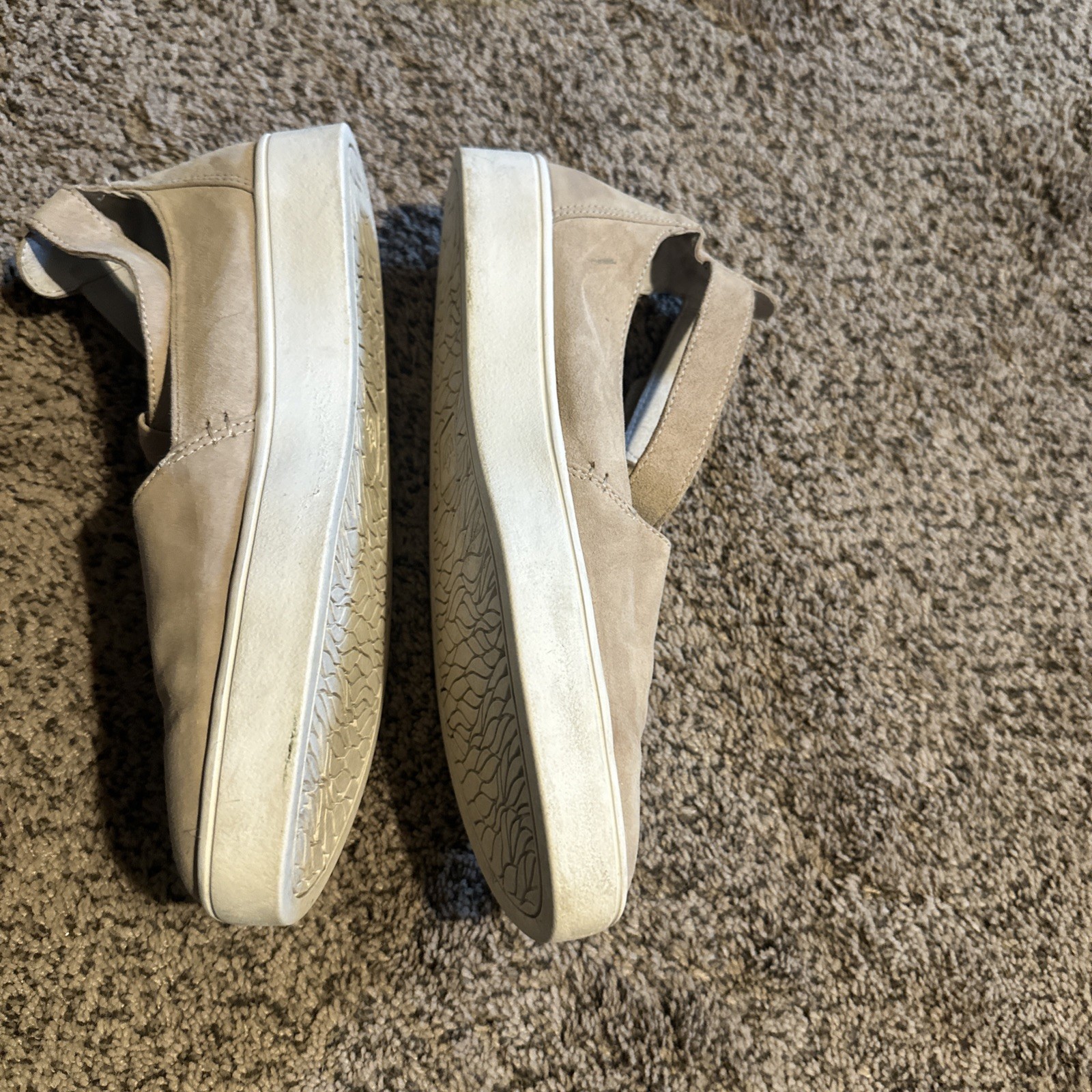 Spenco Orthotic Suede Slip-On Shoes Indio Oyster