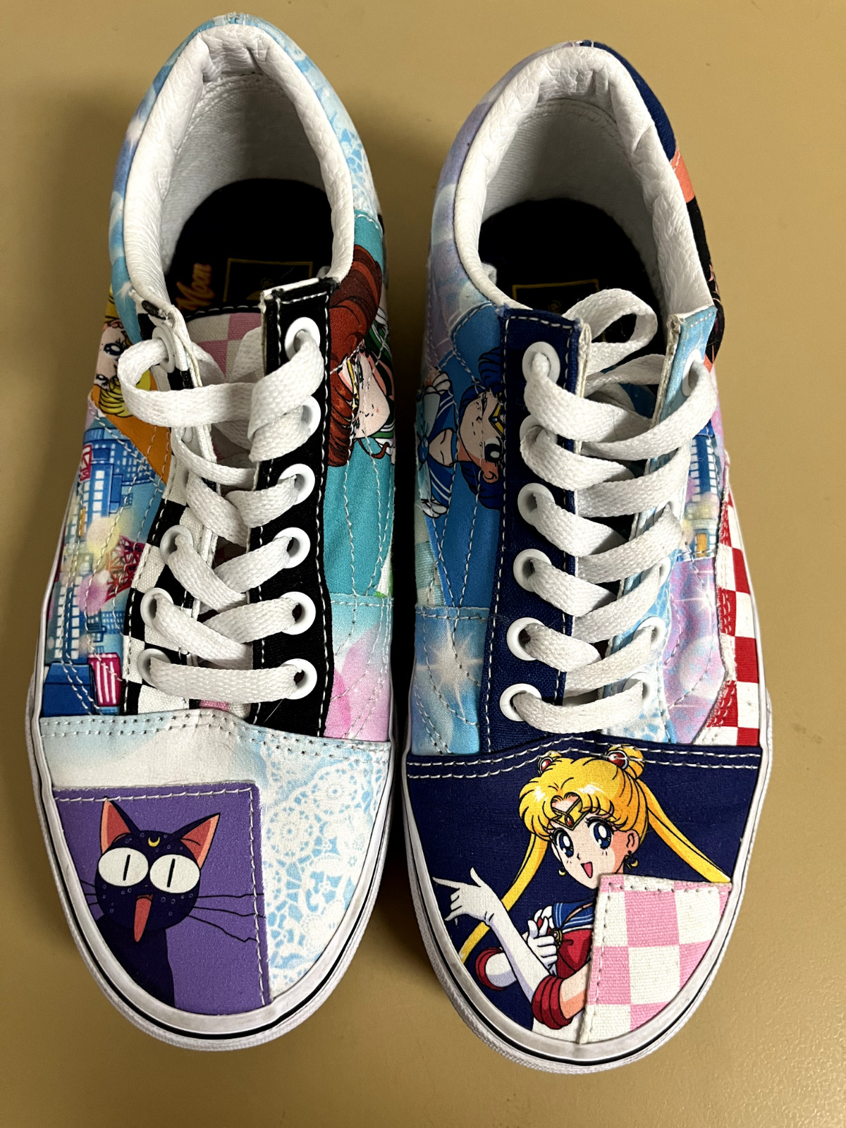 VANS Sailor Moon Old Skool Pretty Guardians Patchwork Low-top Shoes W 6.5 M 5
