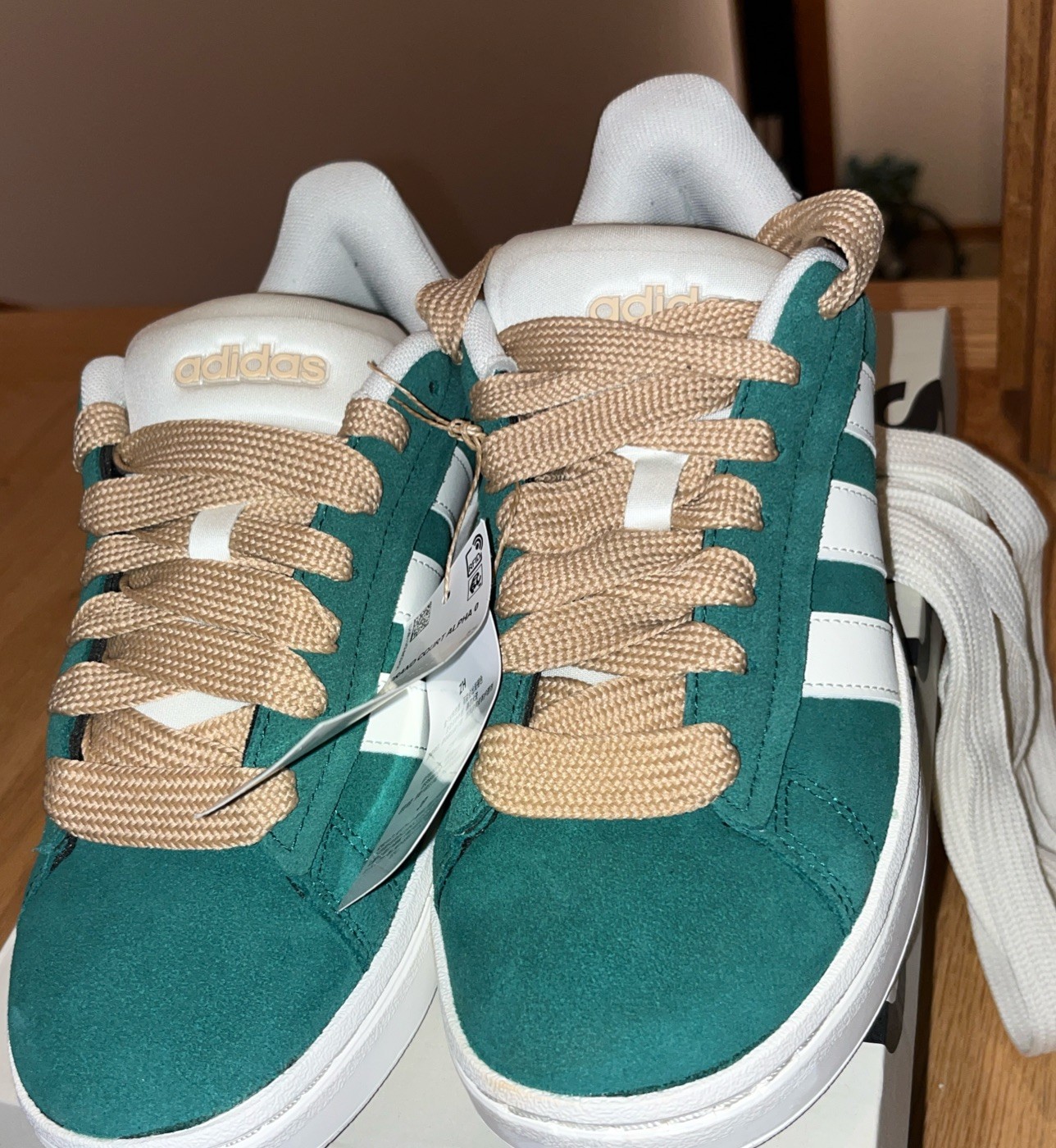 New Adidas Grand Court Alpha Sneakers Tennis Shoes Women’s Sz 7 Collegiate Green