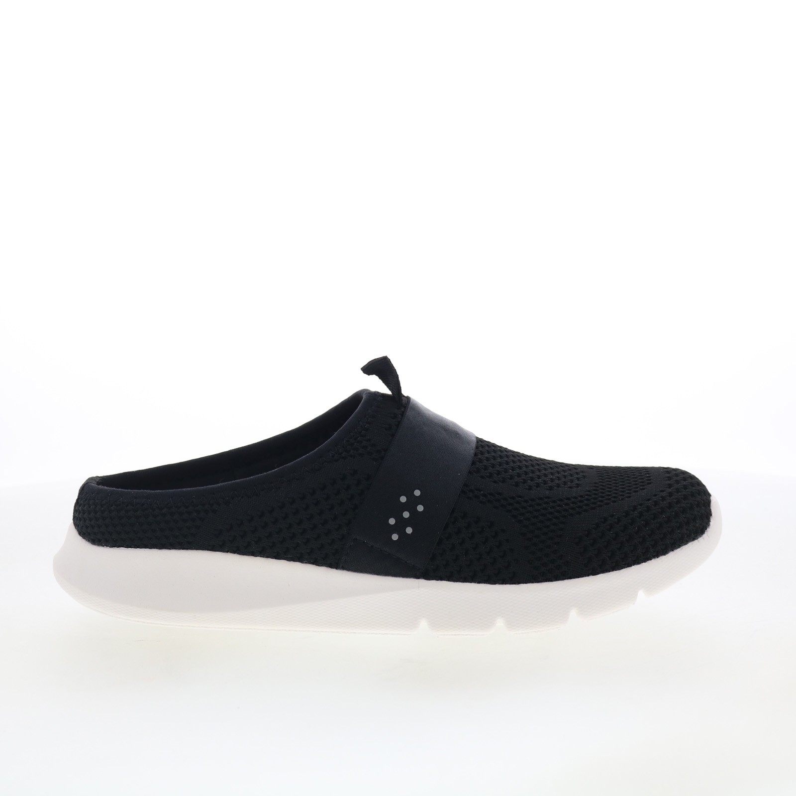 Spenco Halsey SP1129BLK Womens Black Mesh Slip On Mules Slippers Shoes