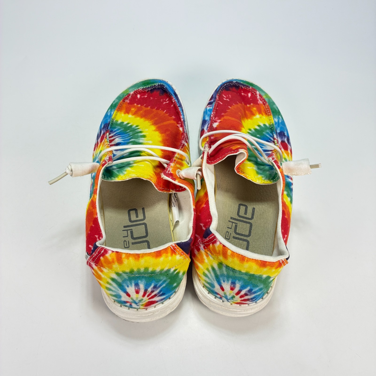 HEYDUDE Wendy Mandala Tie Dye Casual Comfort Low Top Slip On Shoes Womens Size 8