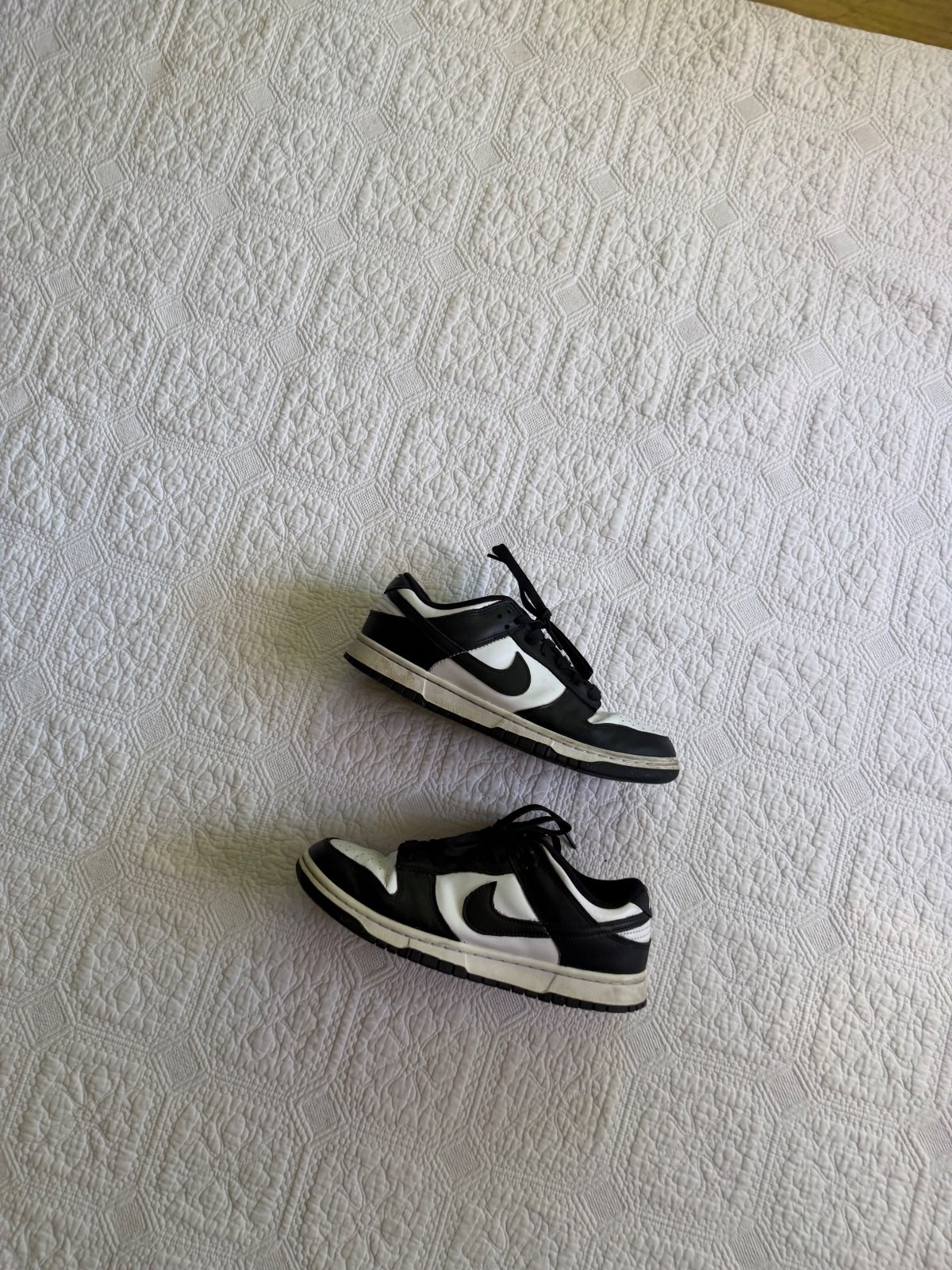 Nike Black and White Sneakers with Iconic Swoosh, Made in  –