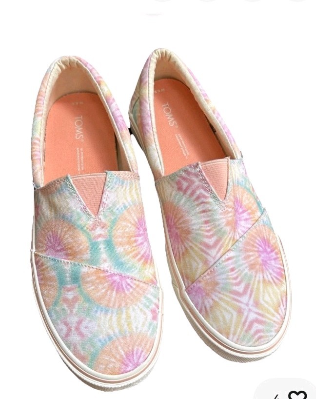 Toms Shoes Alphargata Fenix Tie-Dyed Womens Size 11 Slip On Sneakers