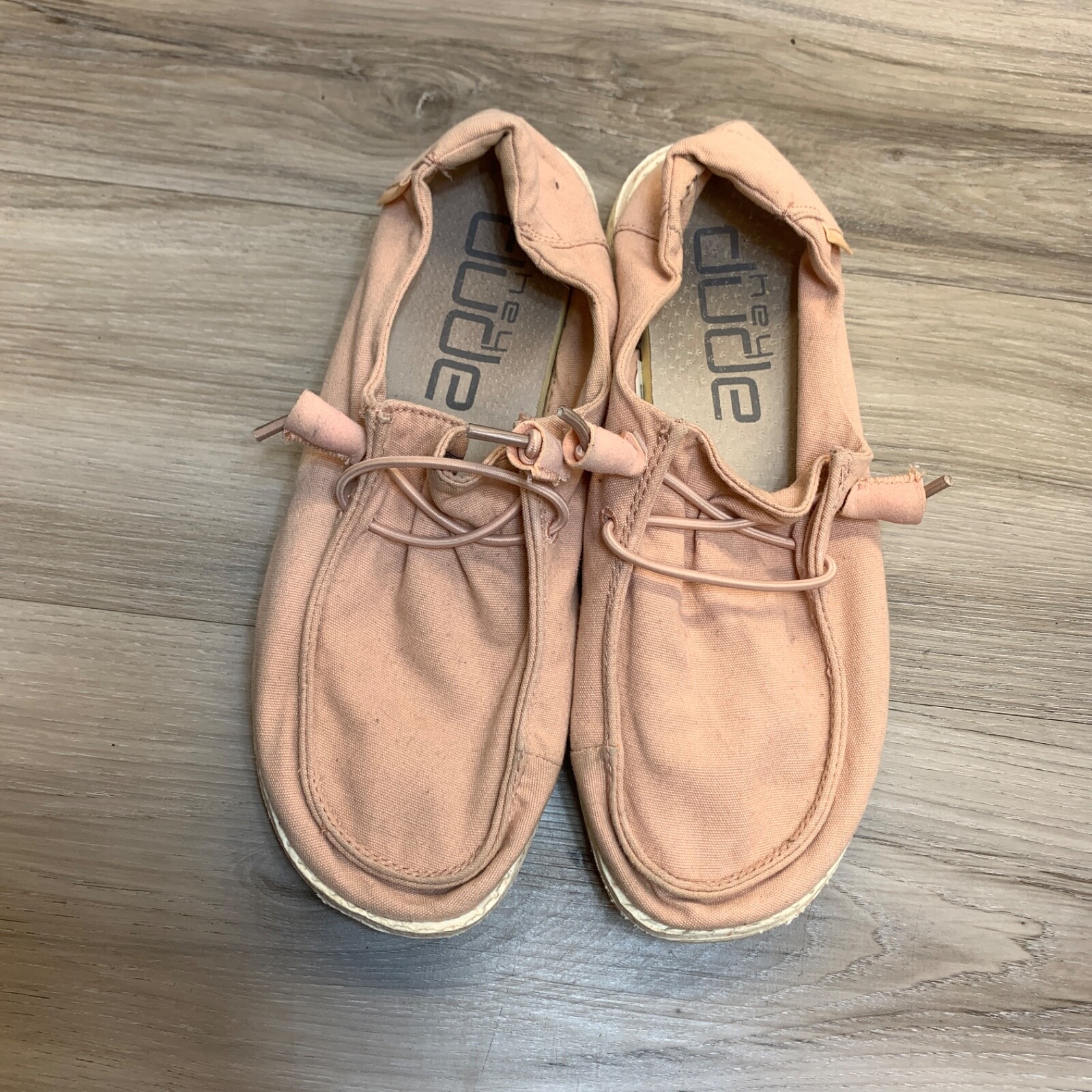 Hey Dude Women’s Size 6 EU 37 Wendy Antique Rose Pink Shoes Slip on Comfort