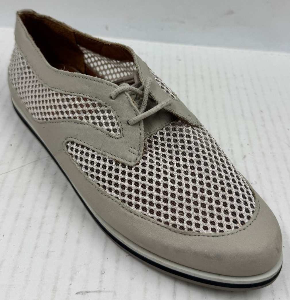 Rebbecca Minkoff Women’s Shoes Size 7 Gray Leather Perforated Flat Shoes